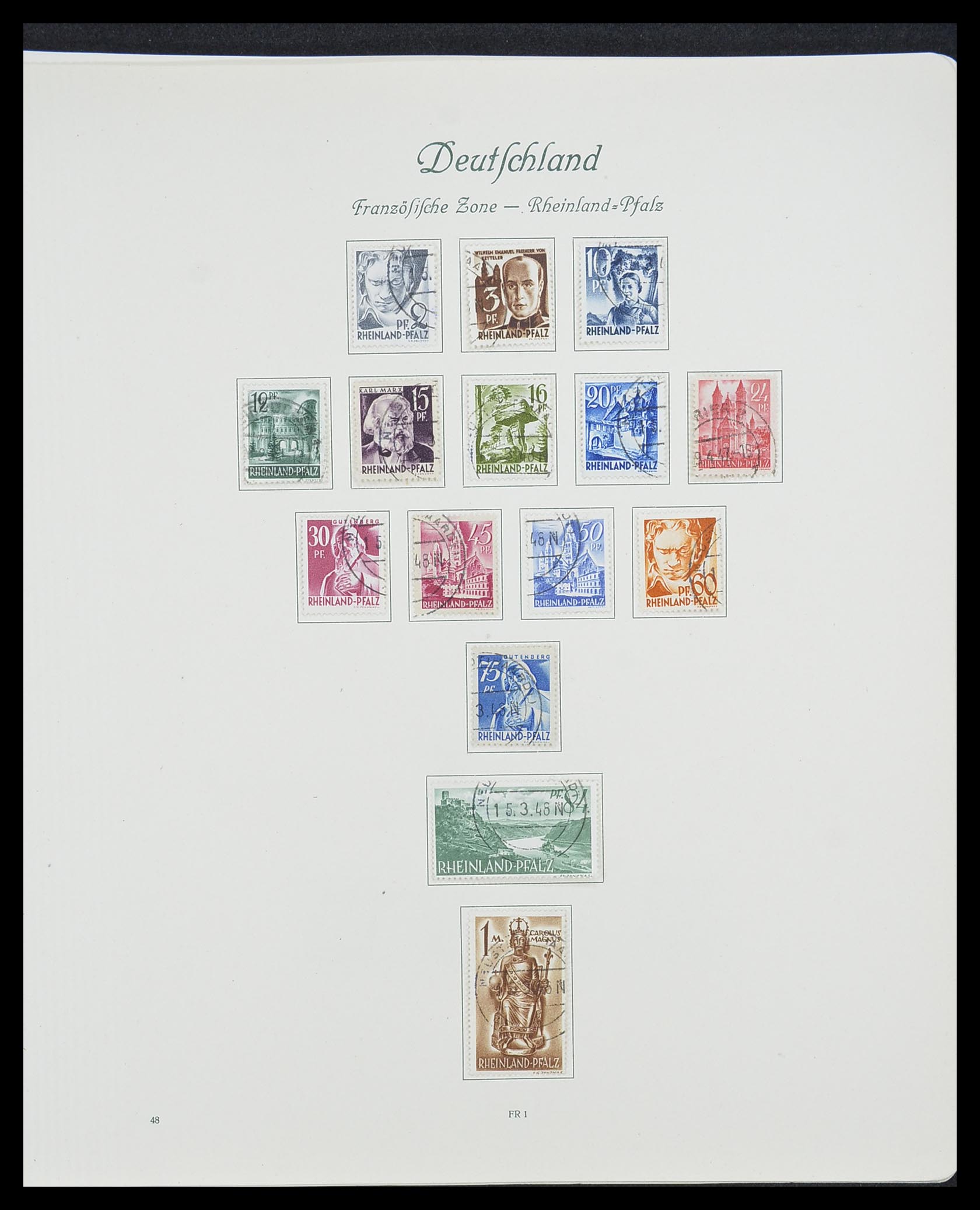 33361 097 - Postzegelverzameling 33361 Duitsland 1945-1955.