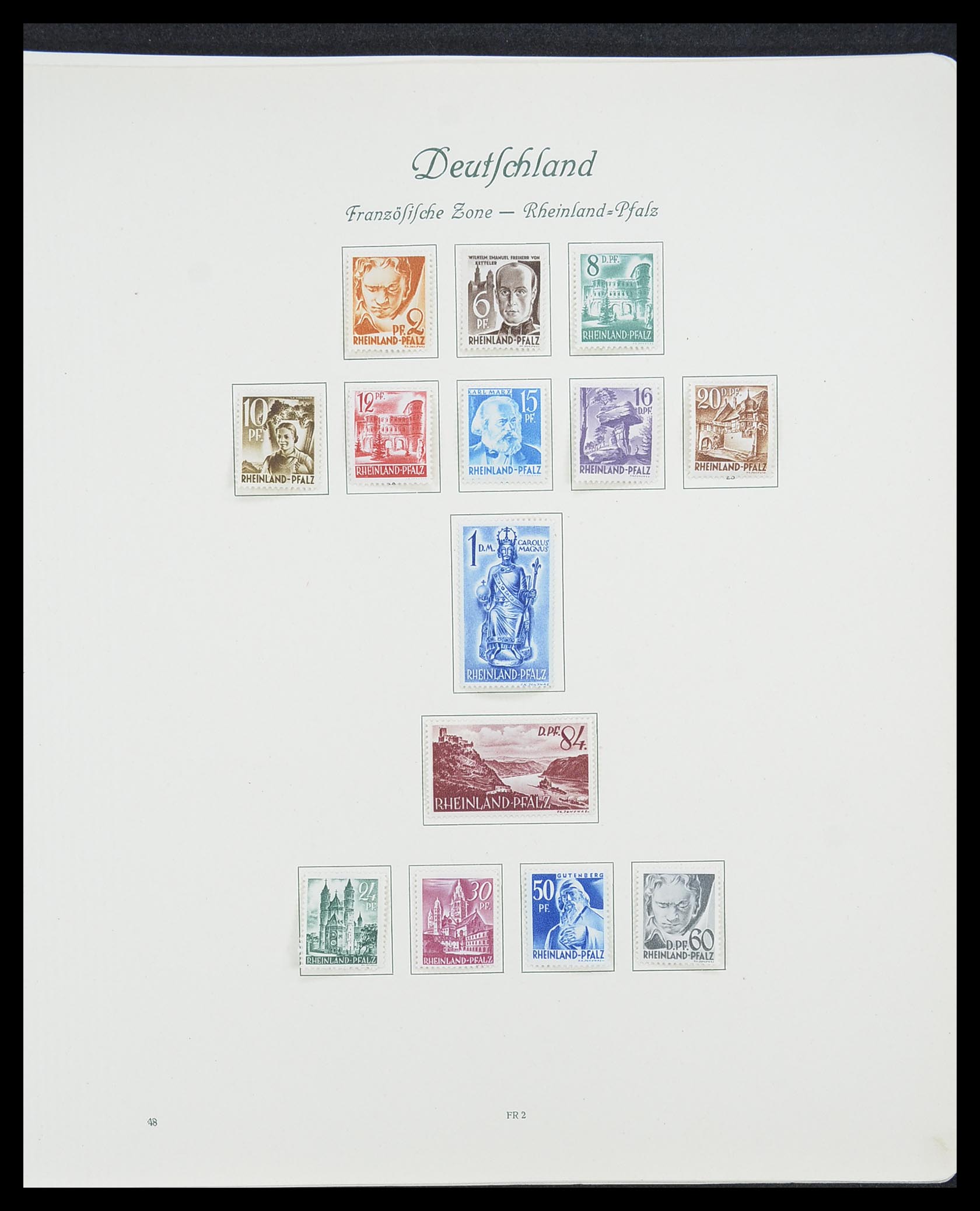 33361 098 - Postzegelverzameling 33361 Duitsland 1945-1955.