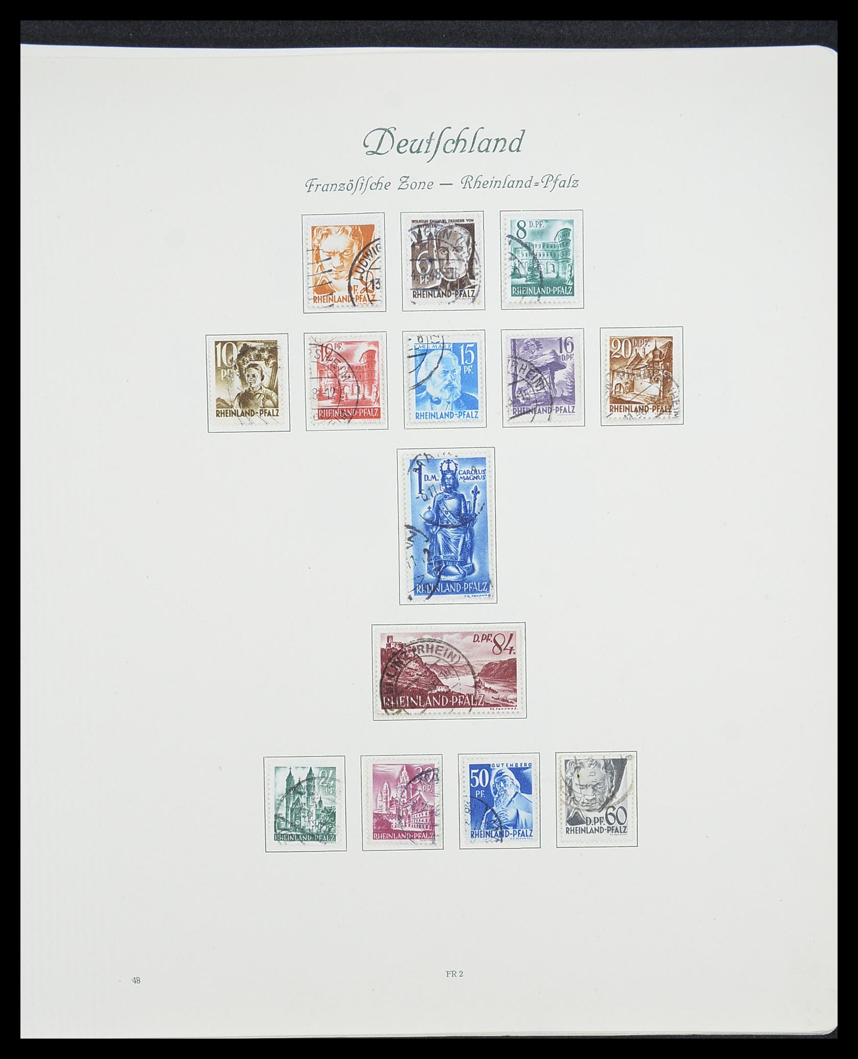 33361 099 - Postzegelverzameling 33361 Duitsland 1945-1955.