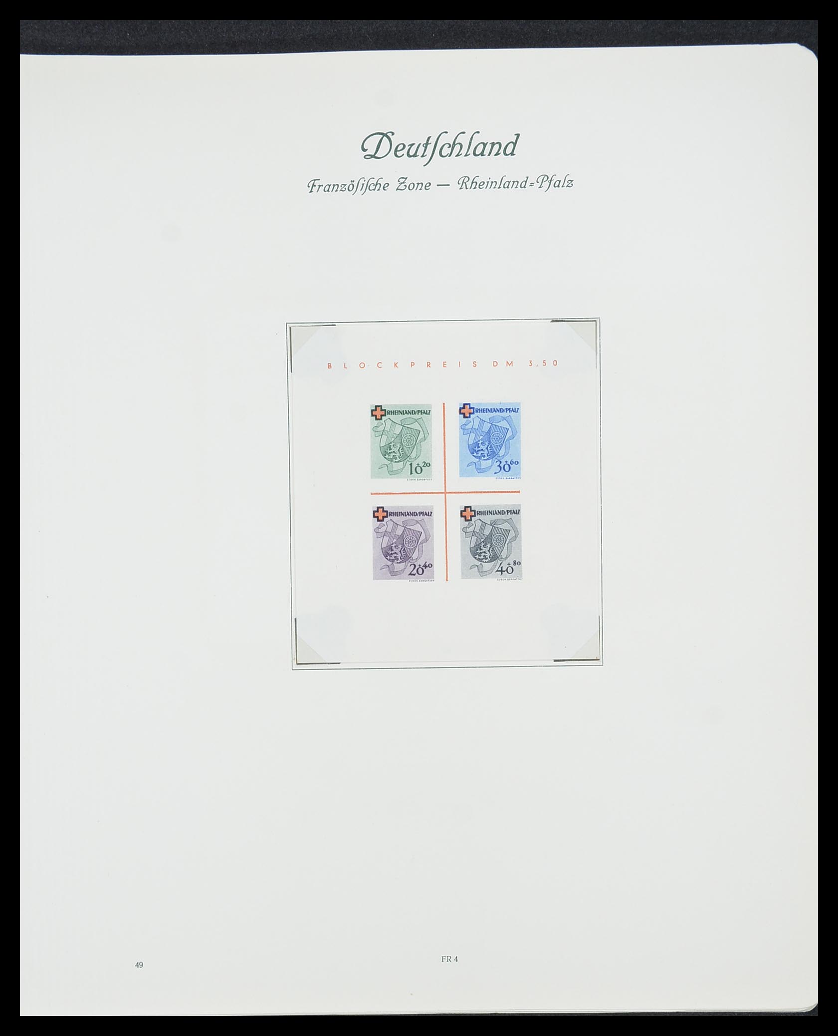33361 101 - Stamp collection 33361 Germany 1945-1955.