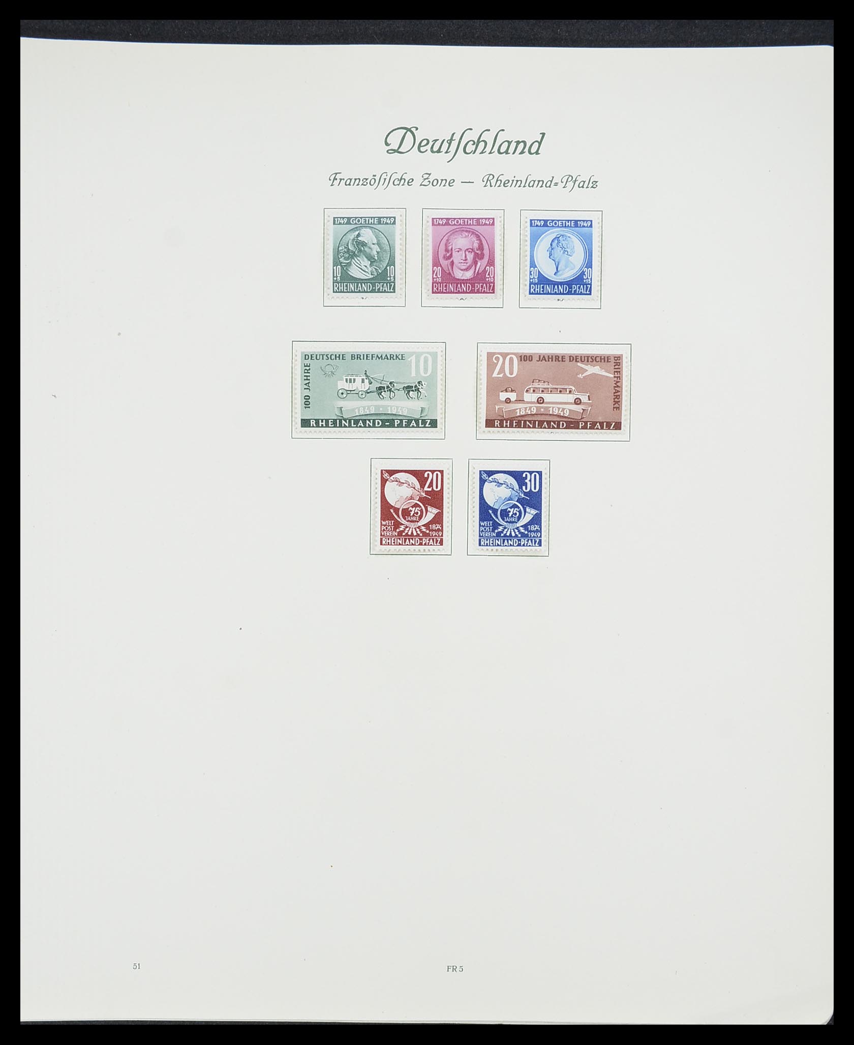 33361 102 - Stamp collection 33361 Germany 1945-1955.