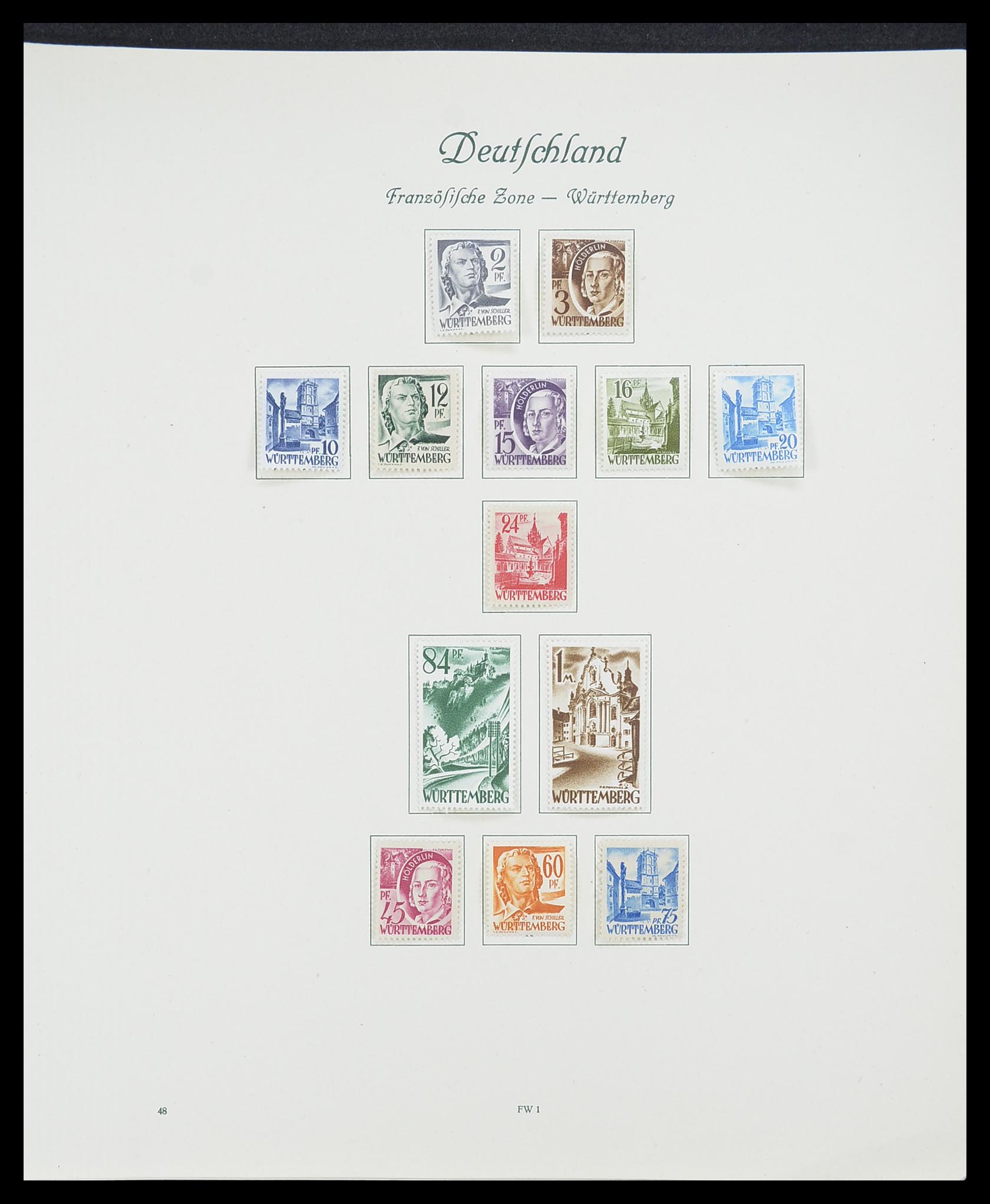 33361 104 - Stamp collection 33361 Germany 1945-1955.