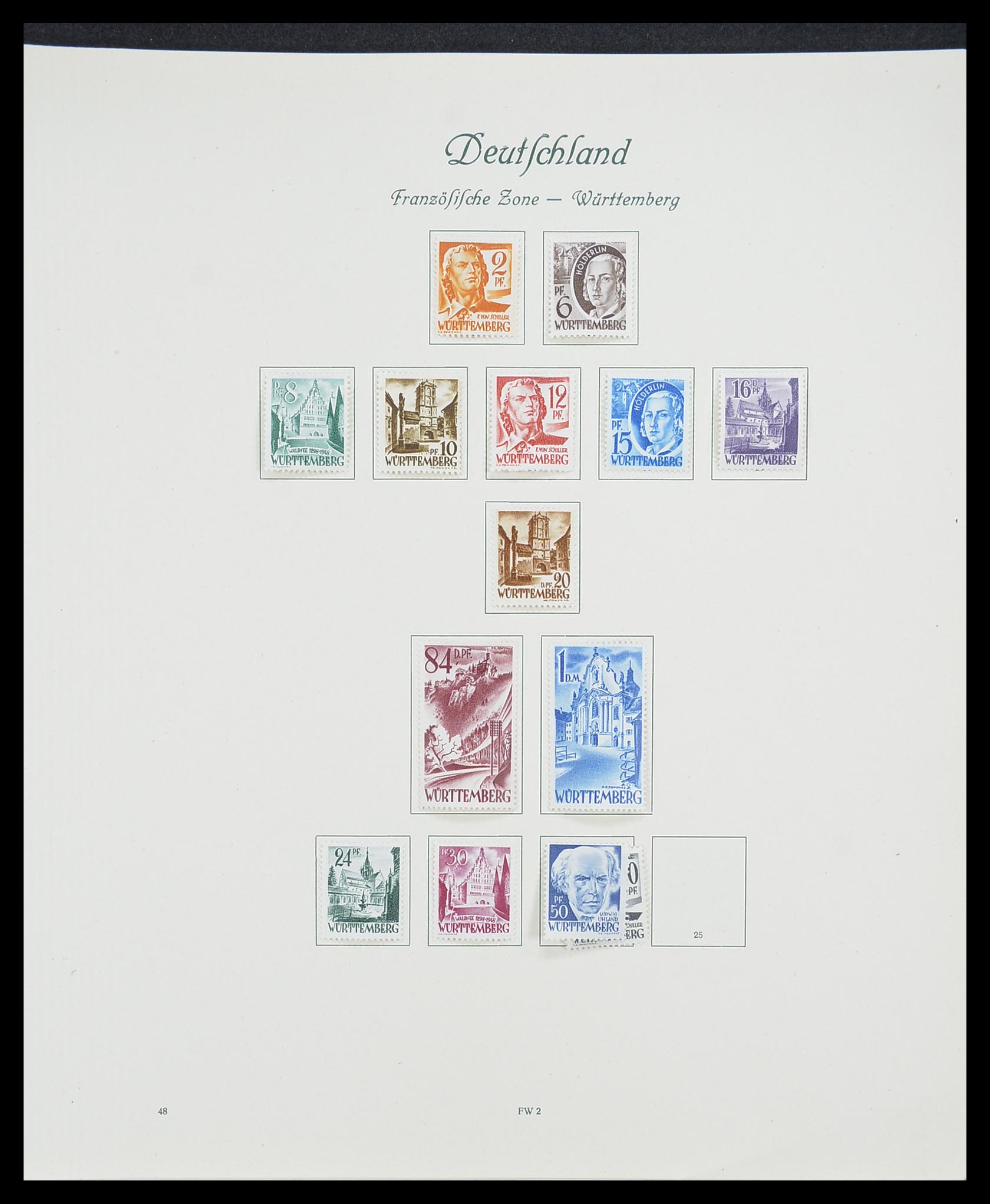 33361 106 - Stamp collection 33361 Germany 1945-1955.