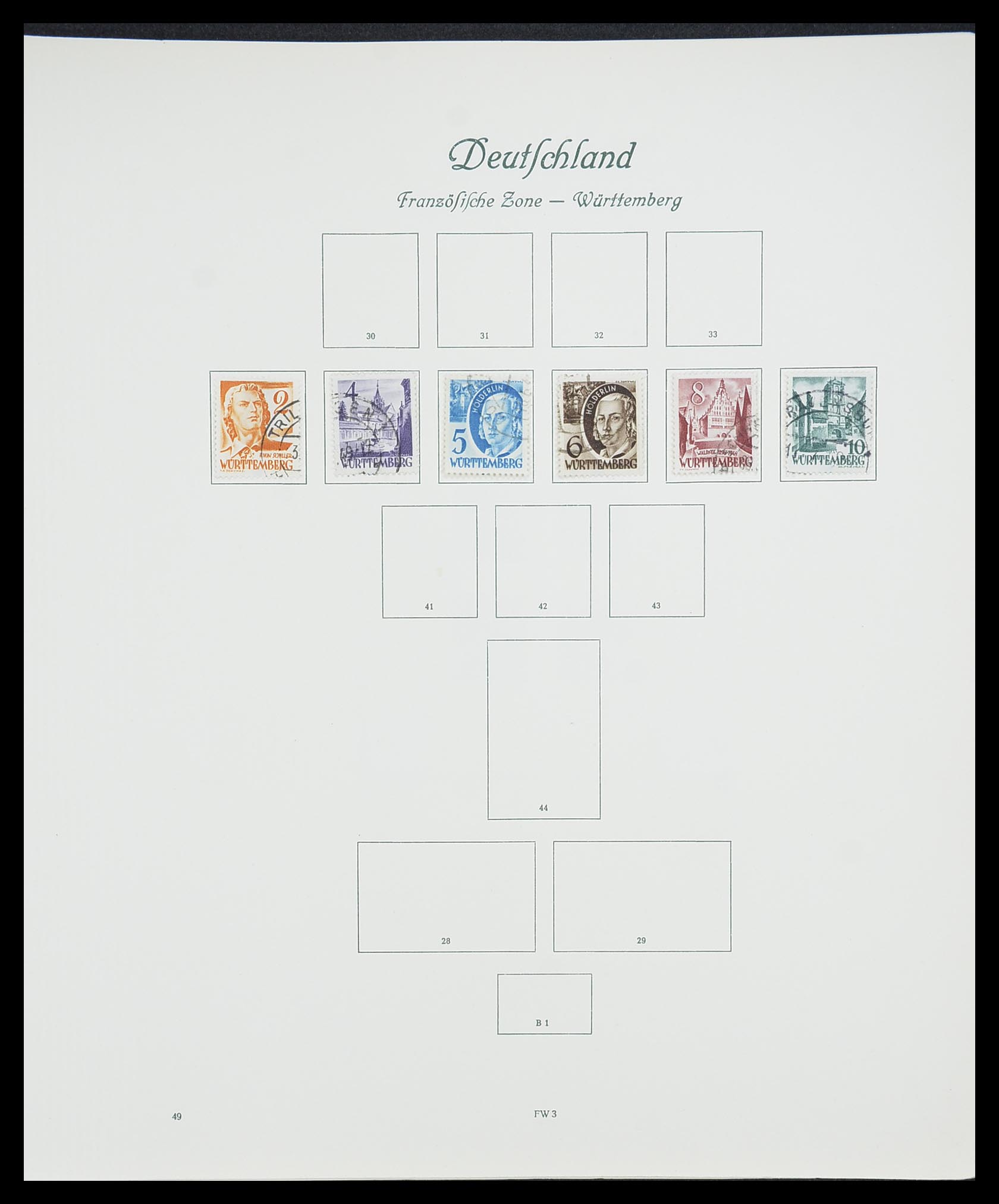 33361 108 - Postzegelverzameling 33361 Duitsland 1945-1955.