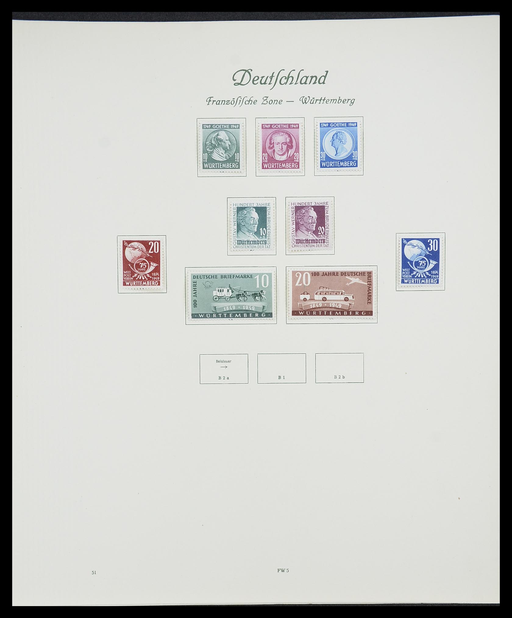 33361 110 - Postzegelverzameling 33361 Duitsland 1945-1955.