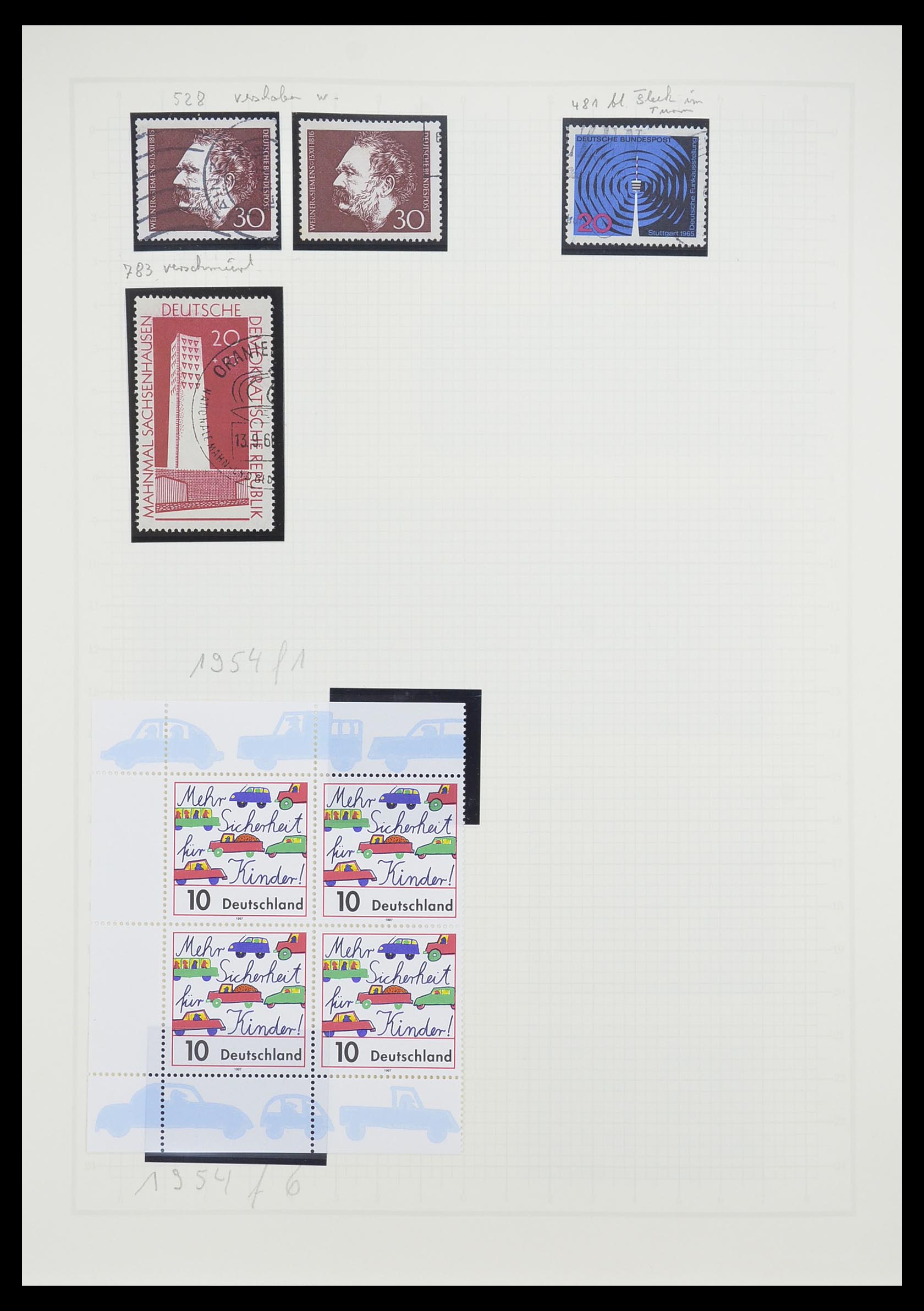 33363 076 - Postzegelverzameling 33363 Duitsland 1850-1960.