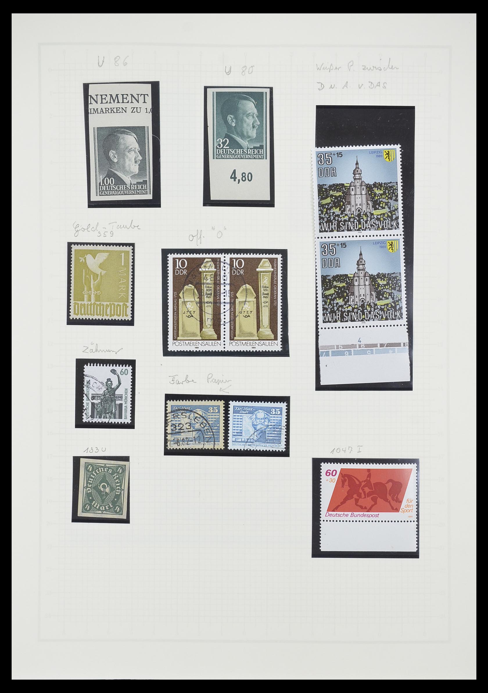 33363 080 - Postzegelverzameling 33363 Duitsland 1850-1960.