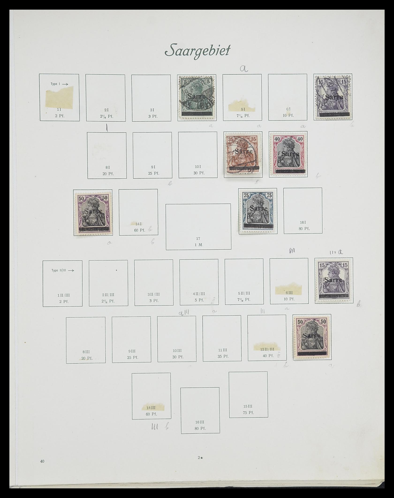 33363 252 - Stamp collection 33363 Germany 1850-1960.