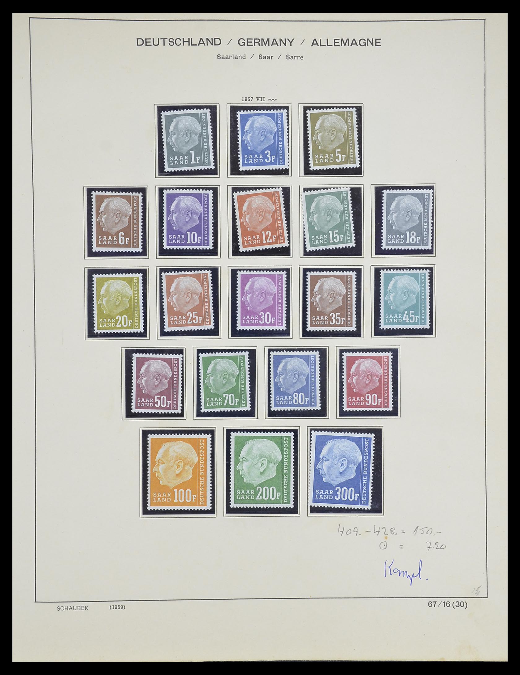 33363 271 - Postzegelverzameling 33363 Duitsland 1850-1960.