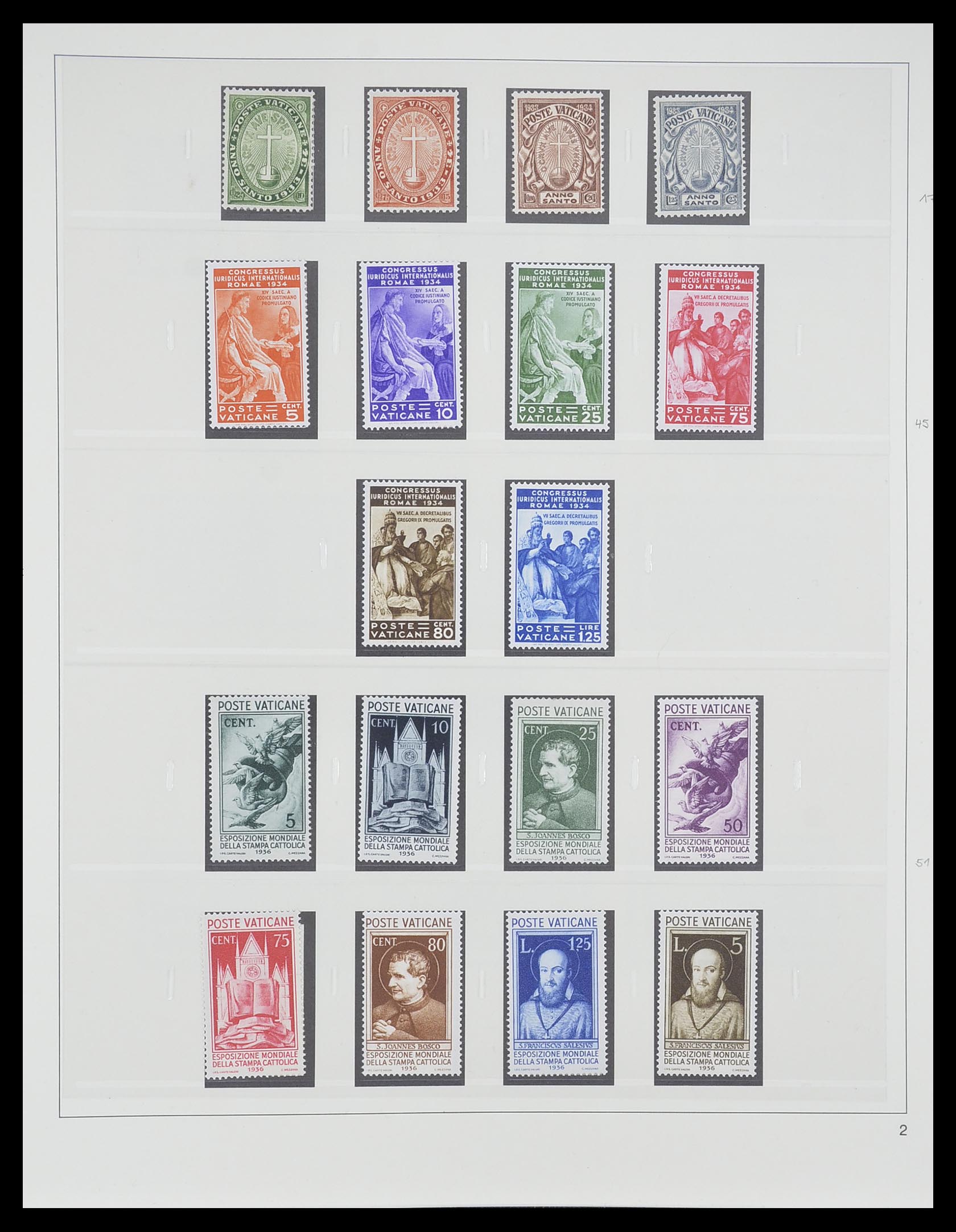 33364 003 - Postzegelverzameling 33364 Vaticaan 1929-2006.