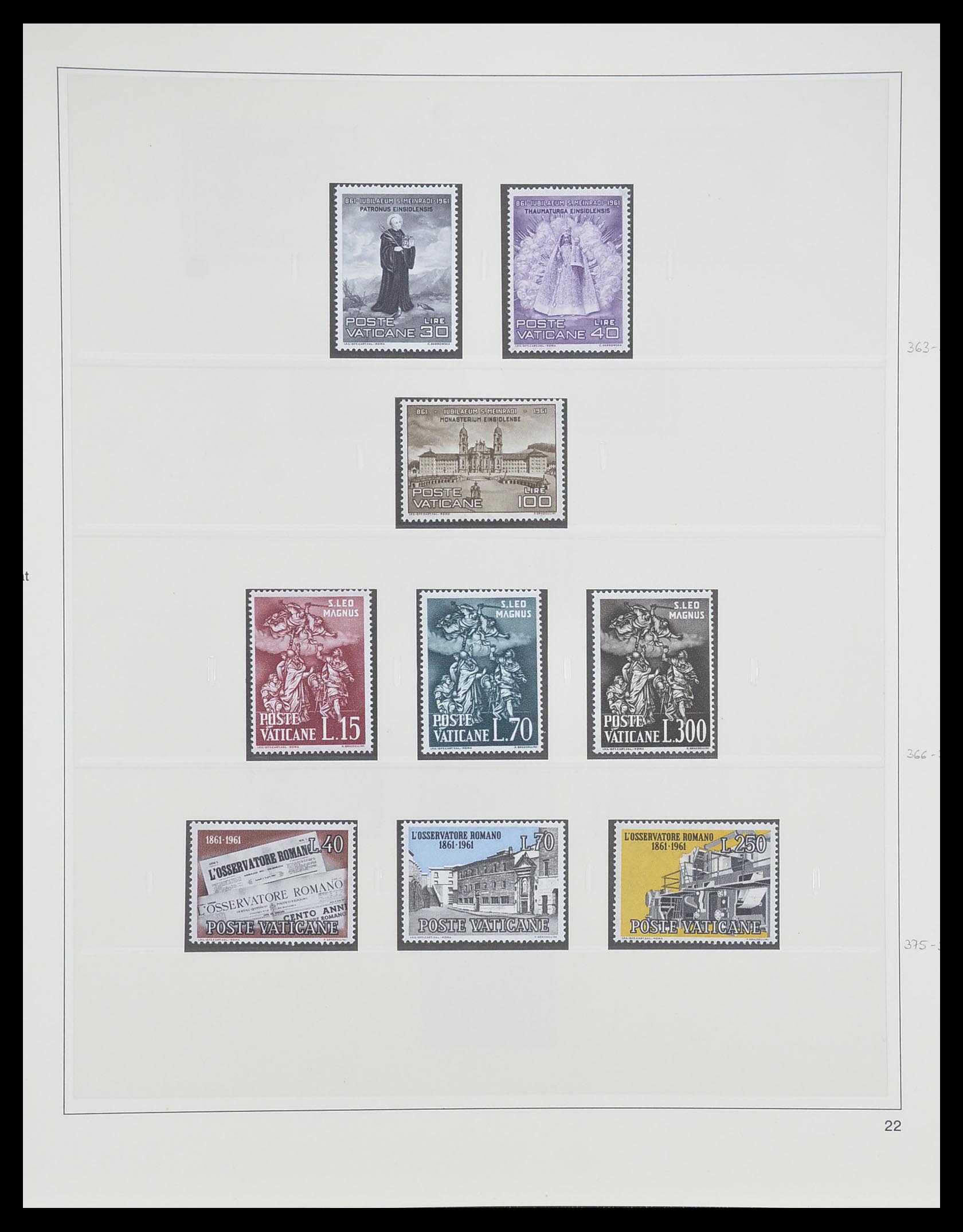 33364 026 - Postzegelverzameling 33364 Vaticaan 1929-2006.