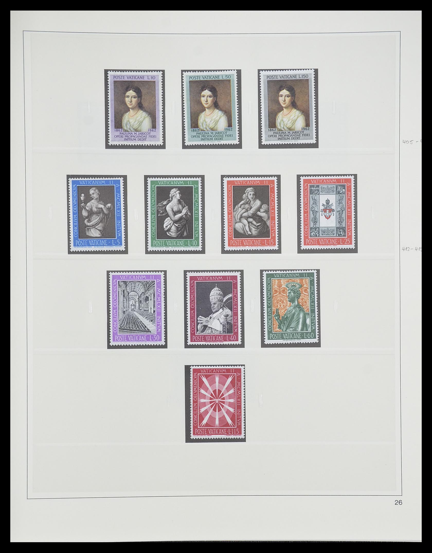 33364 030 - Postzegelverzameling 33364 Vaticaan 1929-2006.