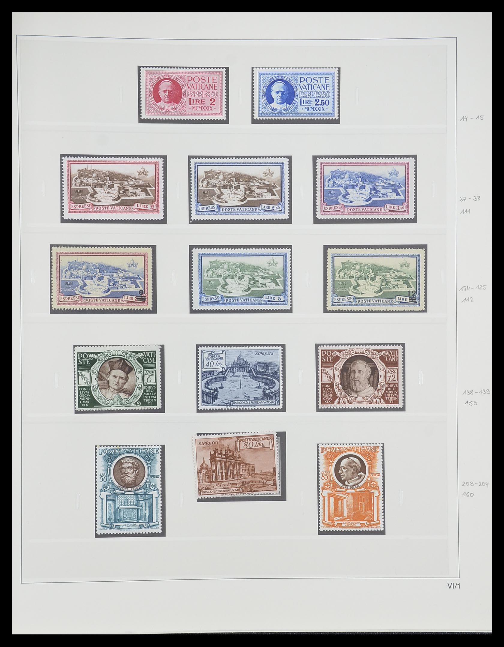 33364 034 - Postzegelverzameling 33364 Vaticaan 1929-2006.