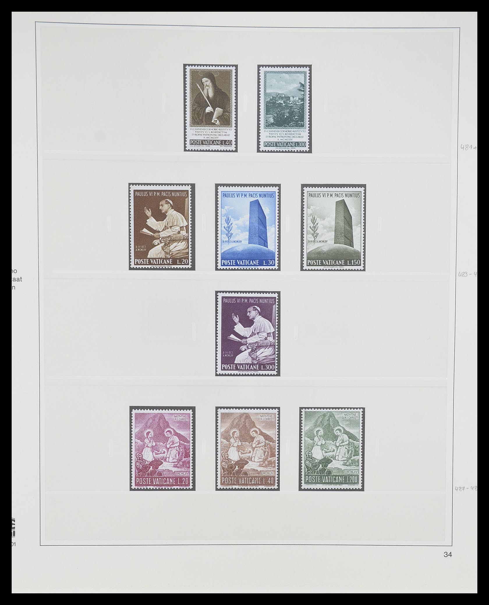 33364 041 - Postzegelverzameling 33364 Vaticaan 1929-2006.