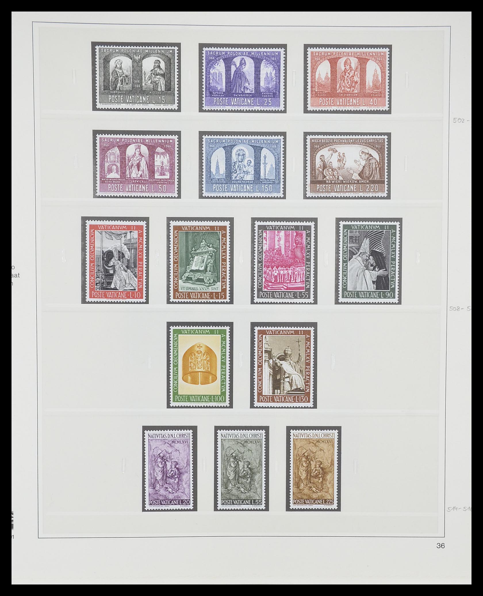 33364 043 - Postzegelverzameling 33364 Vaticaan 1929-2006.