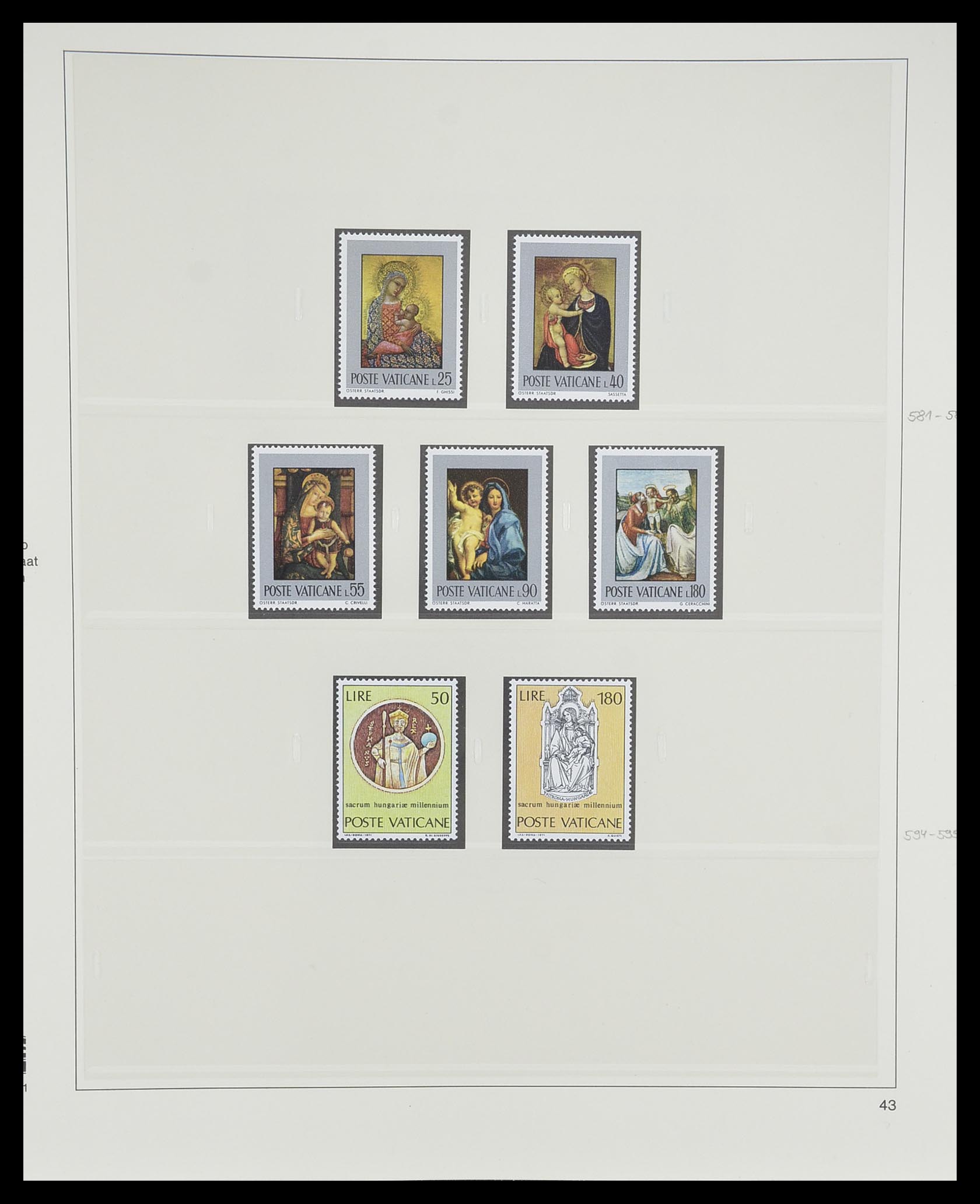 33364 051 - Postzegelverzameling 33364 Vaticaan 1929-2006.