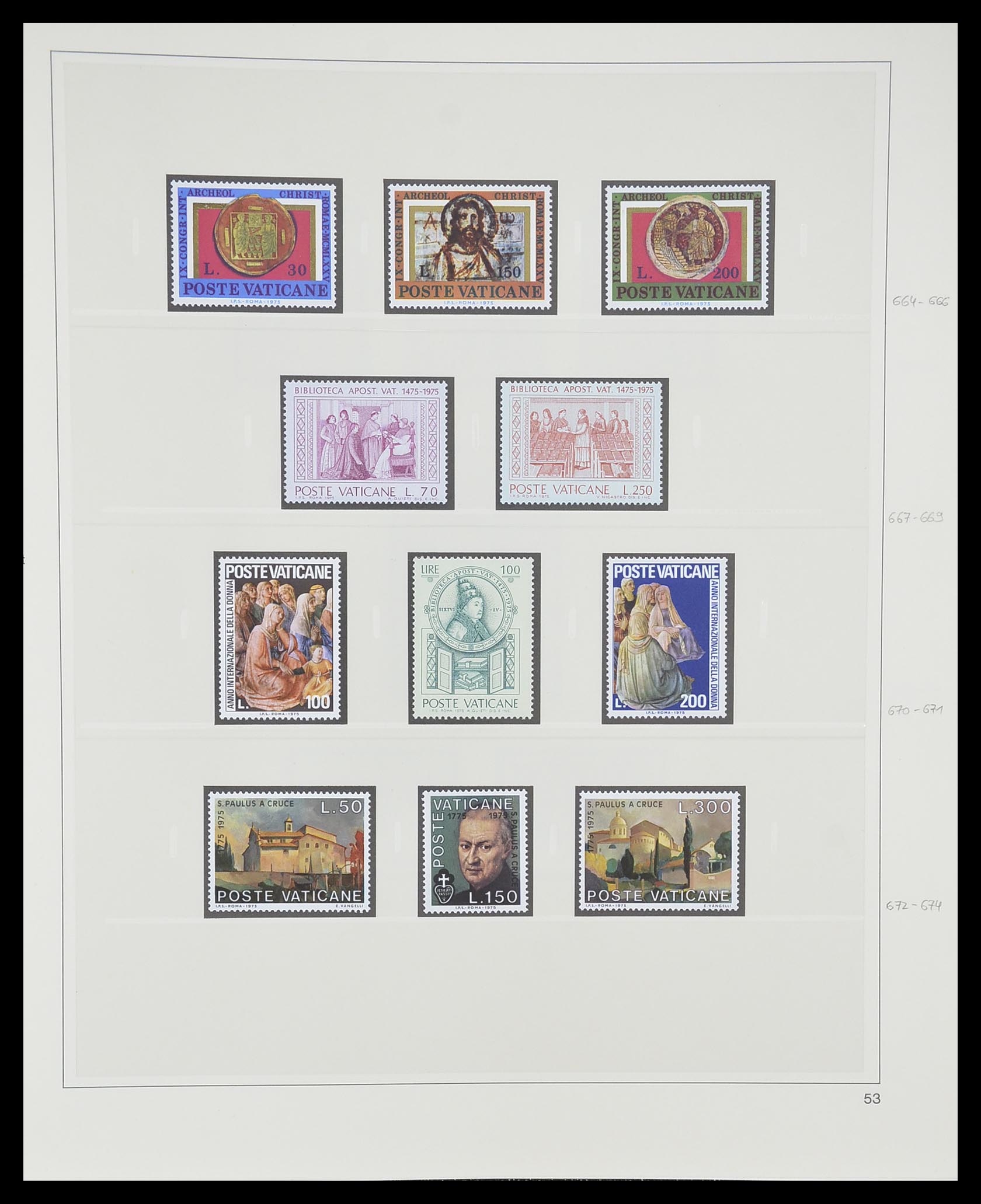 33364 061 - Postzegelverzameling 33364 Vaticaan 1929-2006.
