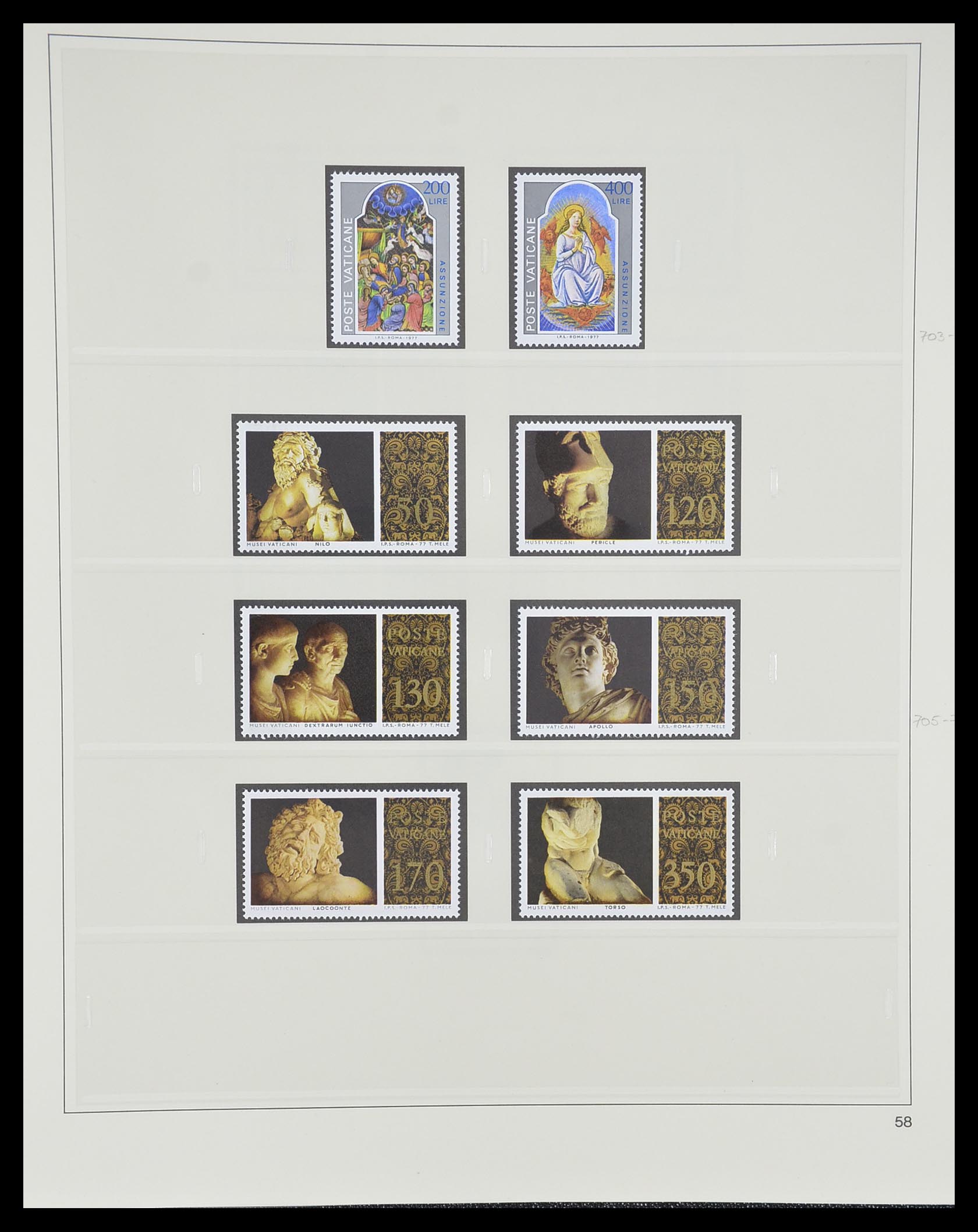 33364 066 - Postzegelverzameling 33364 Vaticaan 1929-2006.