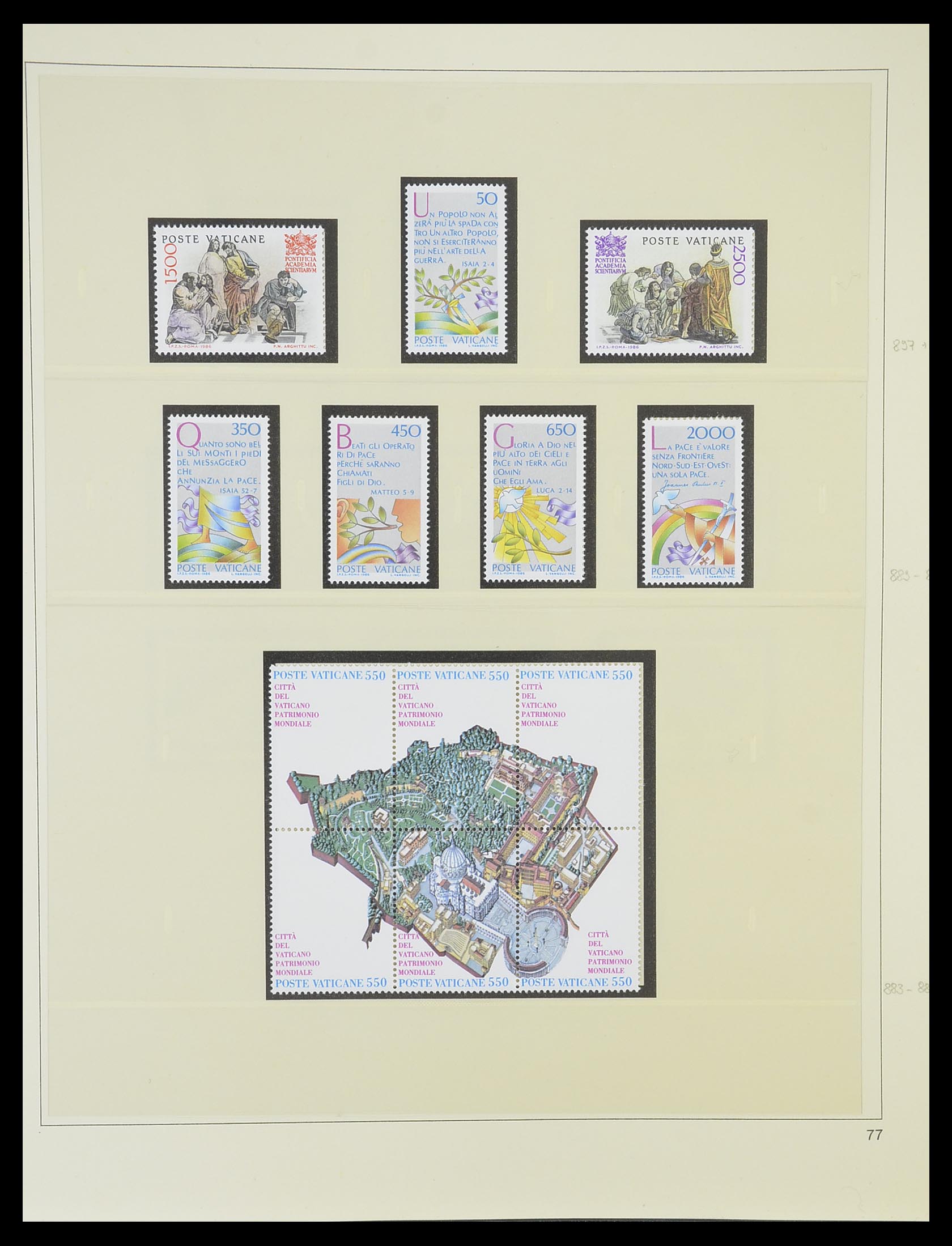 33364 088 - Postzegelverzameling 33364 Vaticaan 1929-2006.