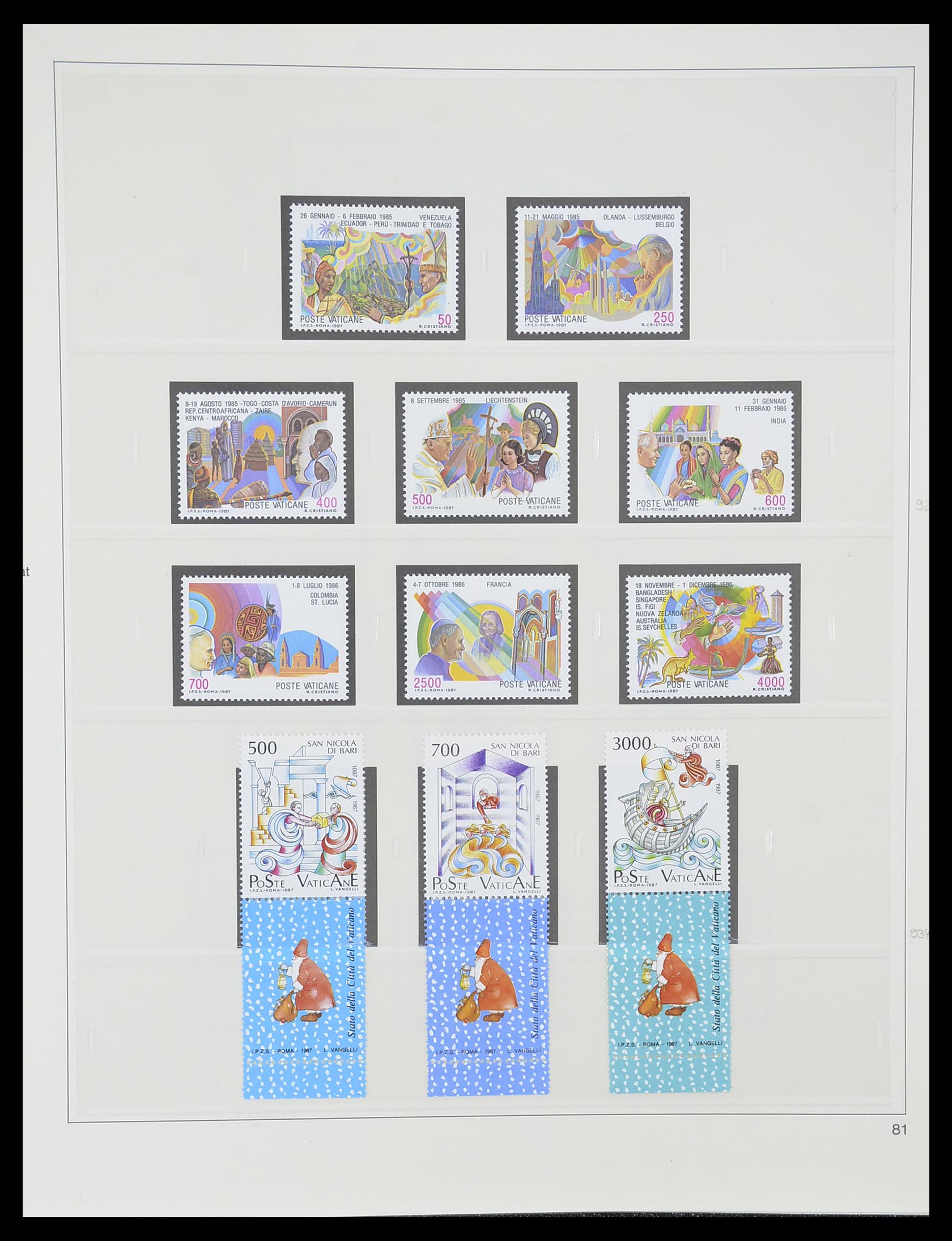 33364 092 - Postzegelverzameling 33364 Vaticaan 1929-2006.