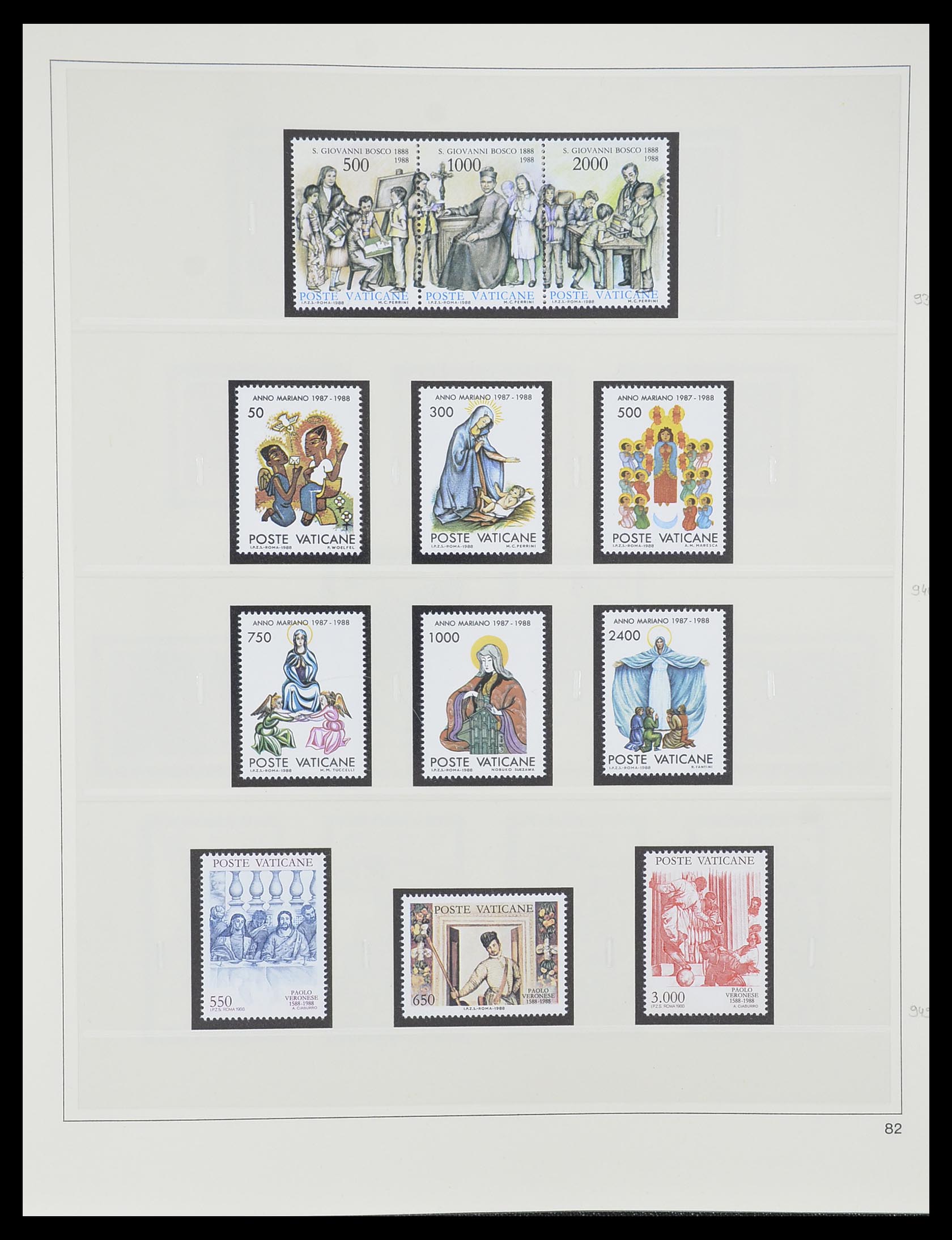 33364 093 - Postzegelverzameling 33364 Vaticaan 1929-2006.