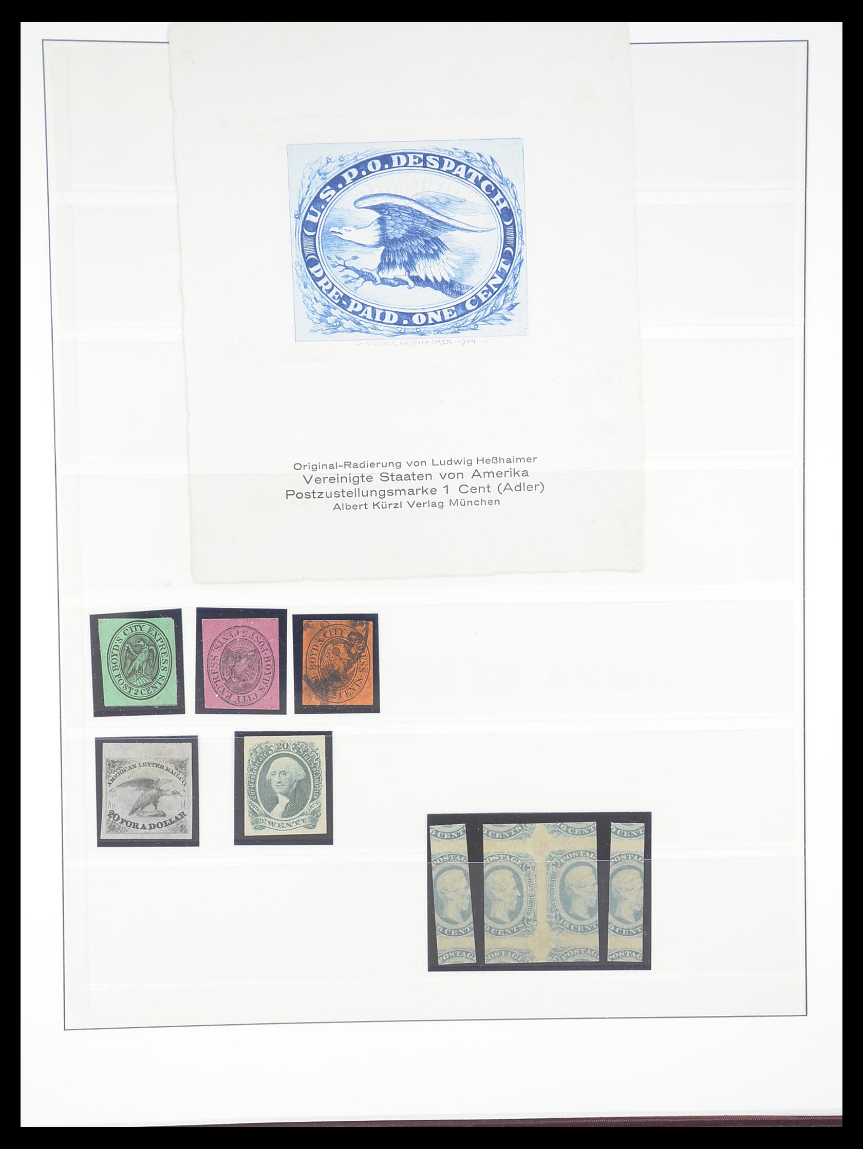 33365 002 - Postzegelverzameling 33365 USA speciaalverzameling 1851-1922.