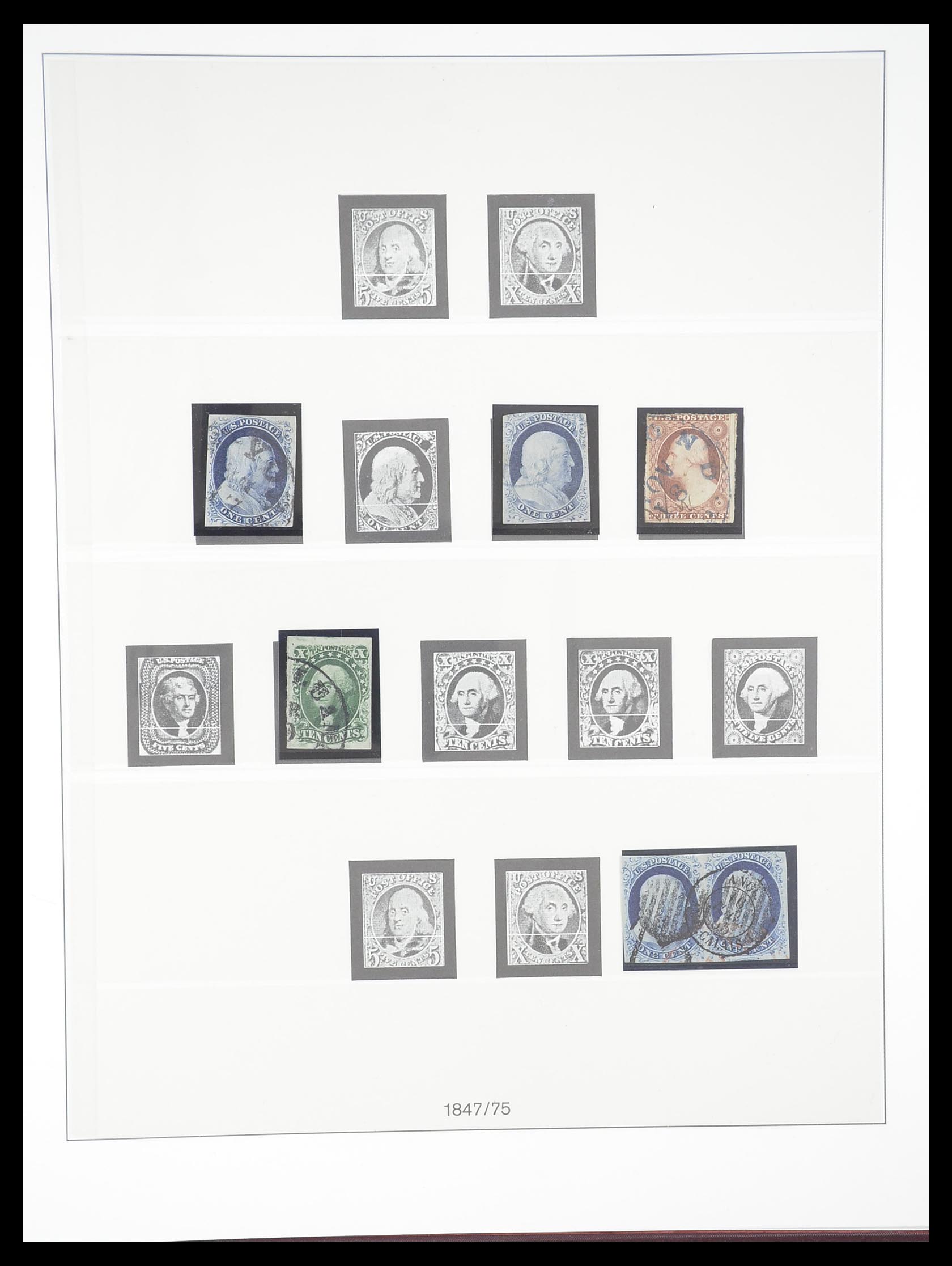 33365 003 - Postzegelverzameling 33365 USA speciaalverzameling 1851-1922.