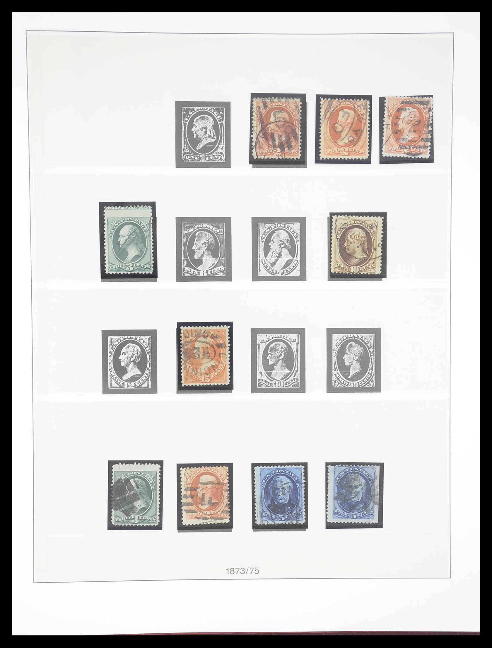 33365 018 - Stamp collection 33365 USA specialised collection 1851-1922.