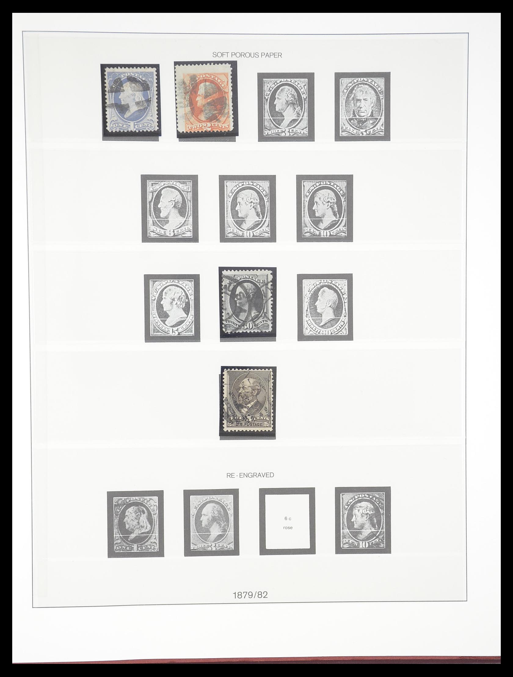 33365 020 - Stamp collection 33365 USA specialised collection 1851-1922.