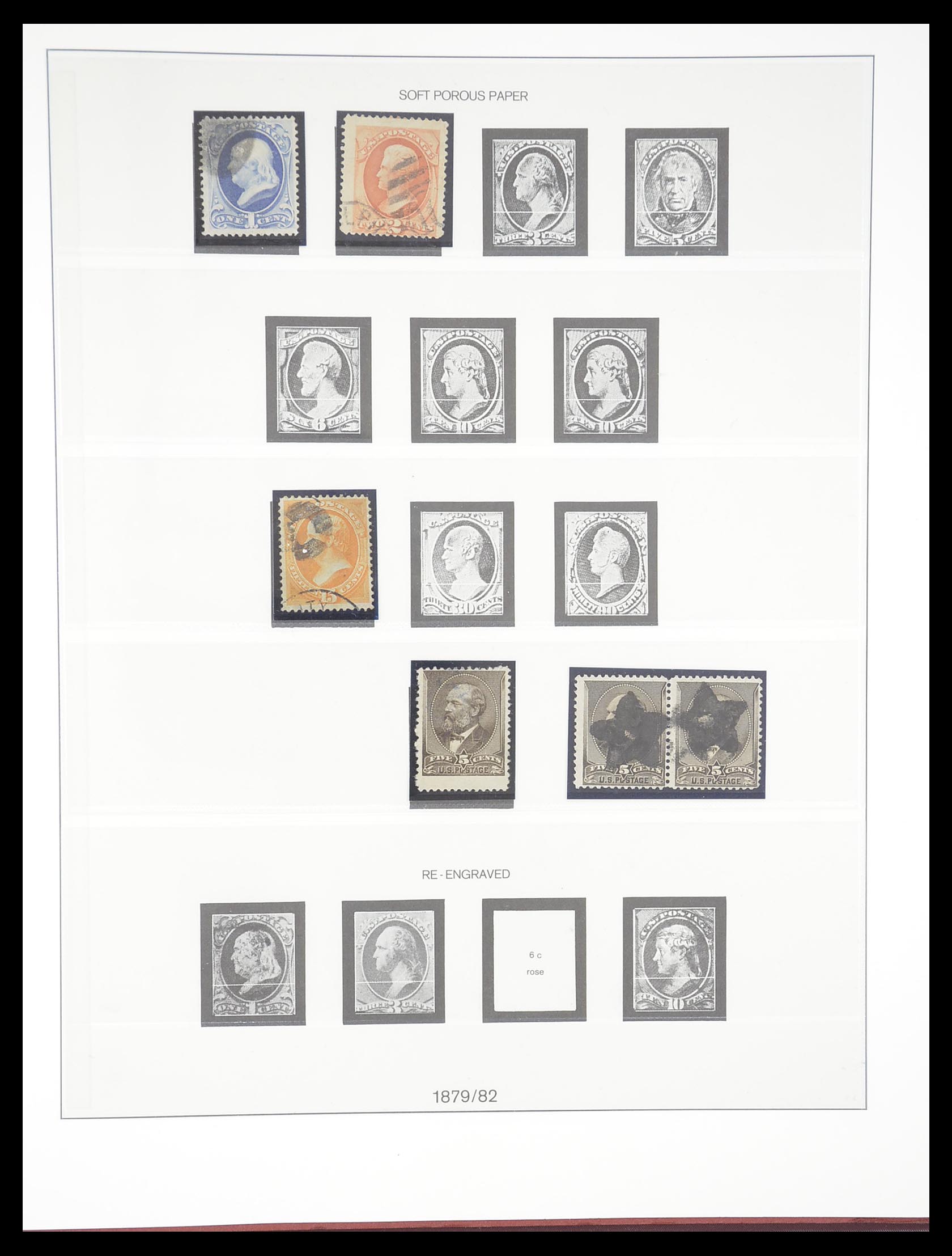 33365 021 - Stamp collection 33365 USA specialised collection 1851-1922.