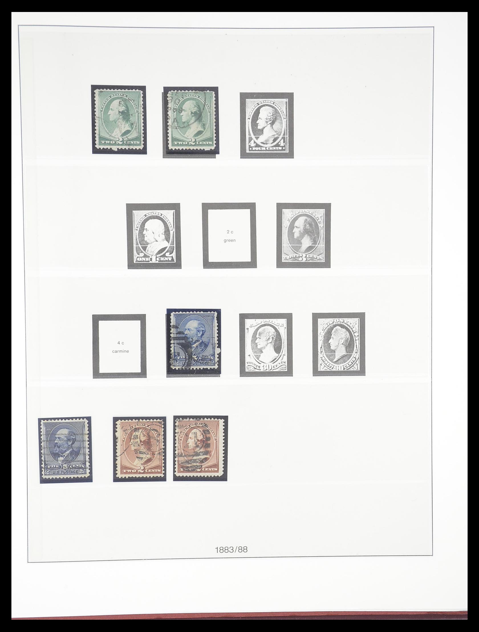 33365 023 - Stamp collection 33365 USA specialised collection 1851-1922.