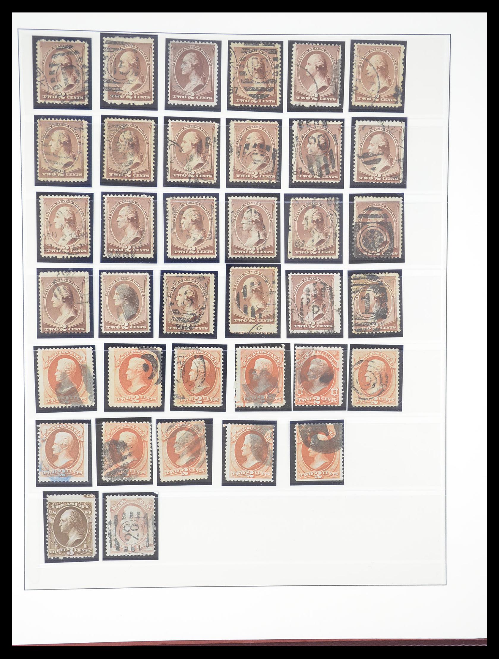 33365 024 - Stamp collection 33365 USA specialised collection 1851-1922.