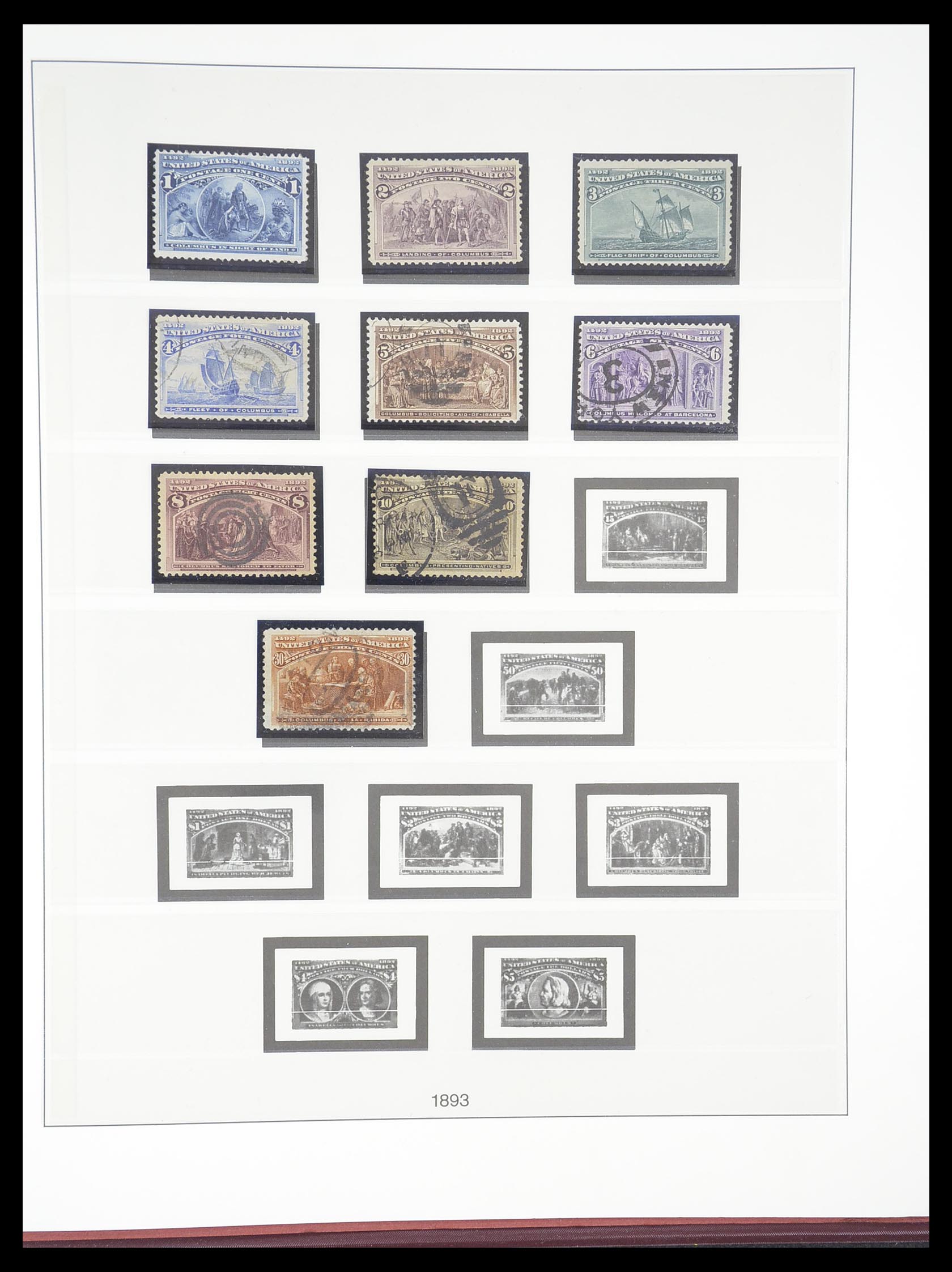 33365 028 - Stamp collection 33365 USA specialised collection 1851-1922.