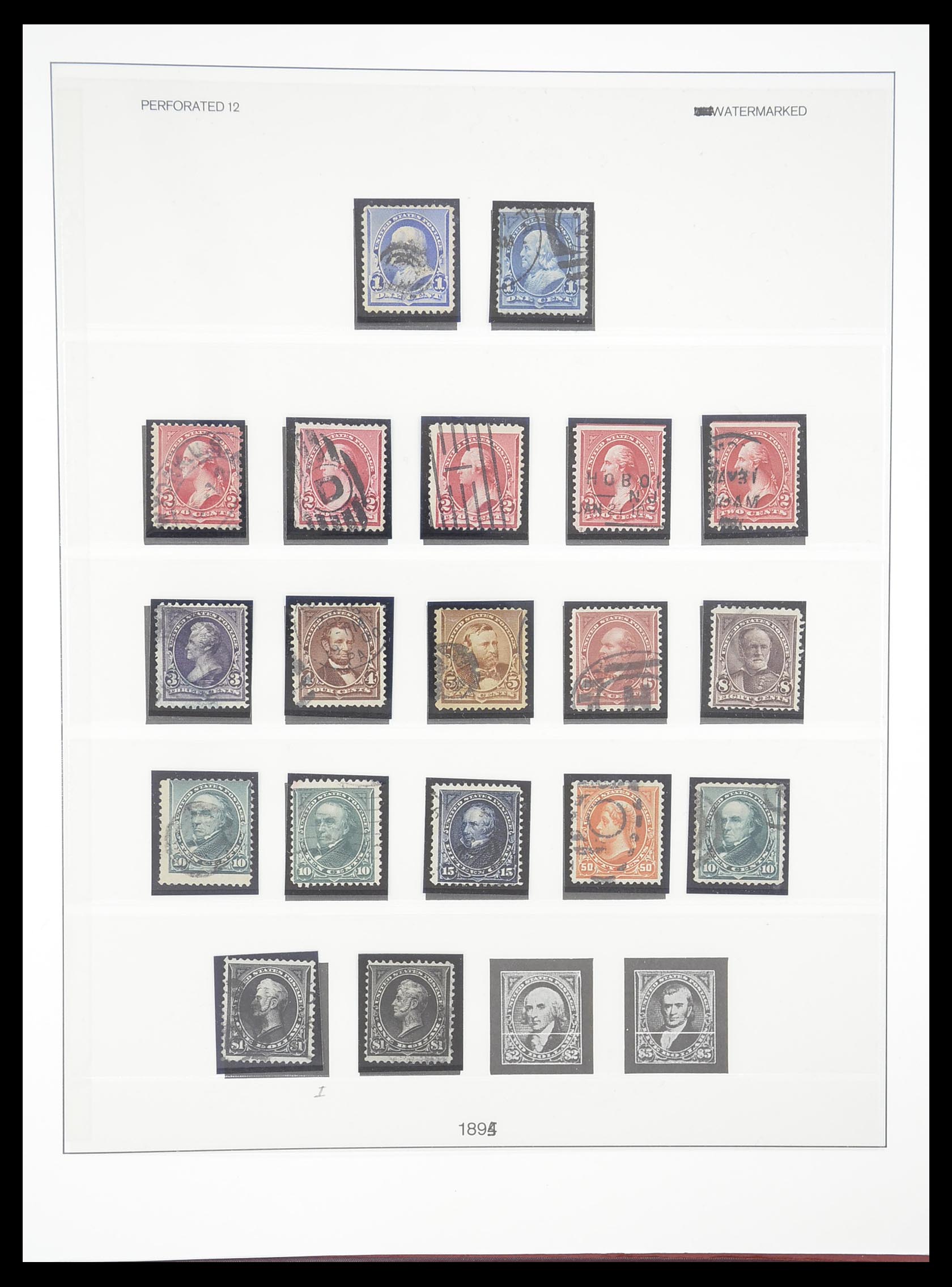 33365 031 - Stamp collection 33365 USA specialised collection 1851-1922.