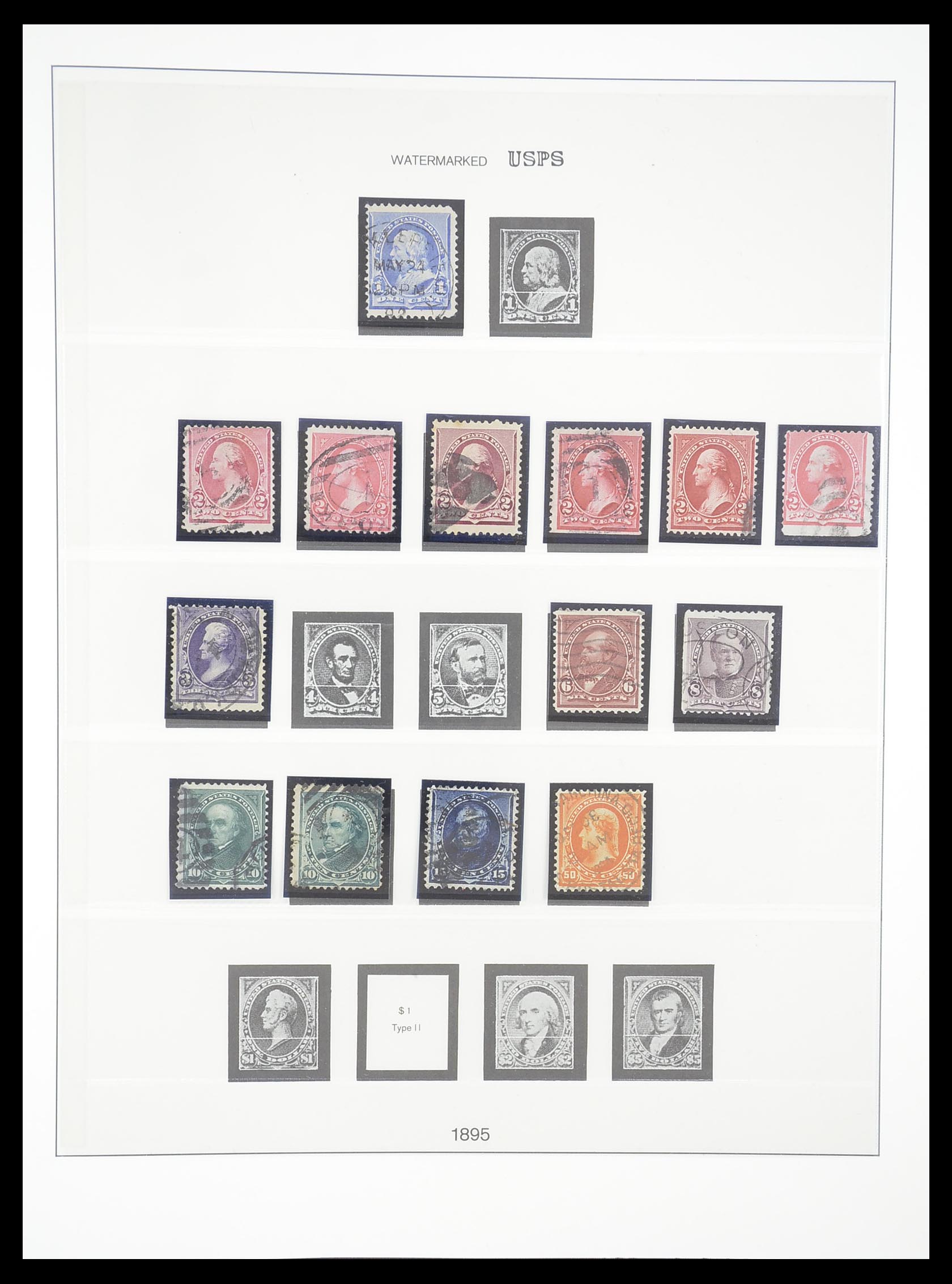 33365 032 - Stamp collection 33365 USA specialised collection 1851-1922.