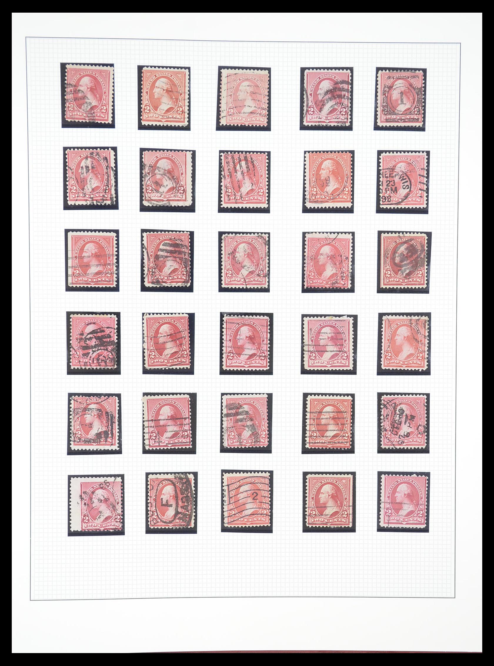 33365 037 - Stamp collection 33365 USA specialised collection 1851-1922.