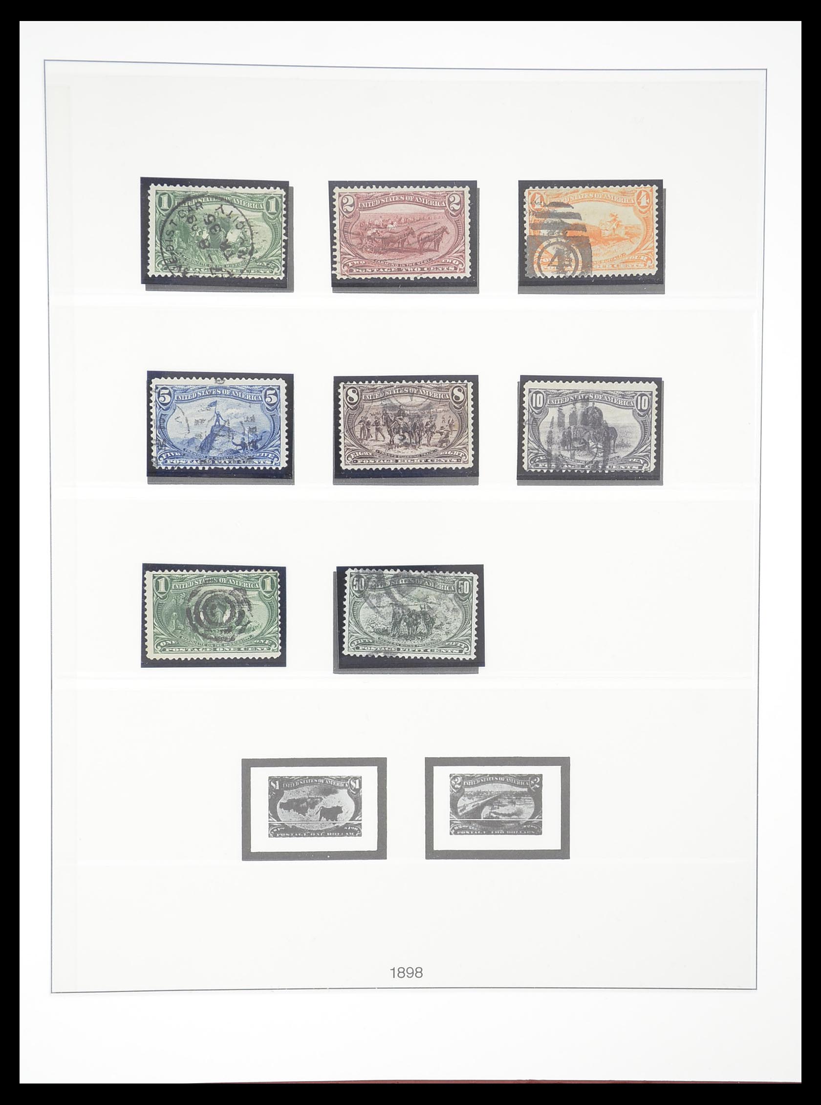 33365 039 - Stamp collection 33365 USA specialised collection 1851-1922.