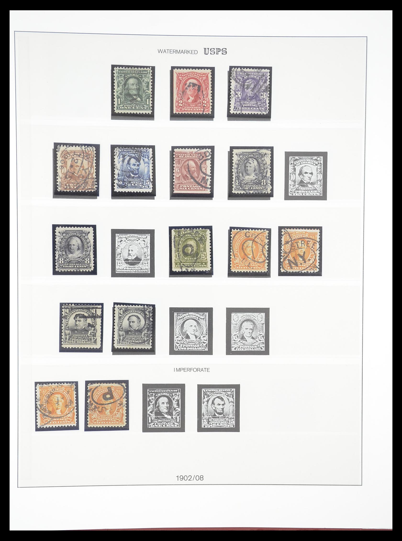33365 043 - Stamp collection 33365 USA specialised collection 1851-1922.