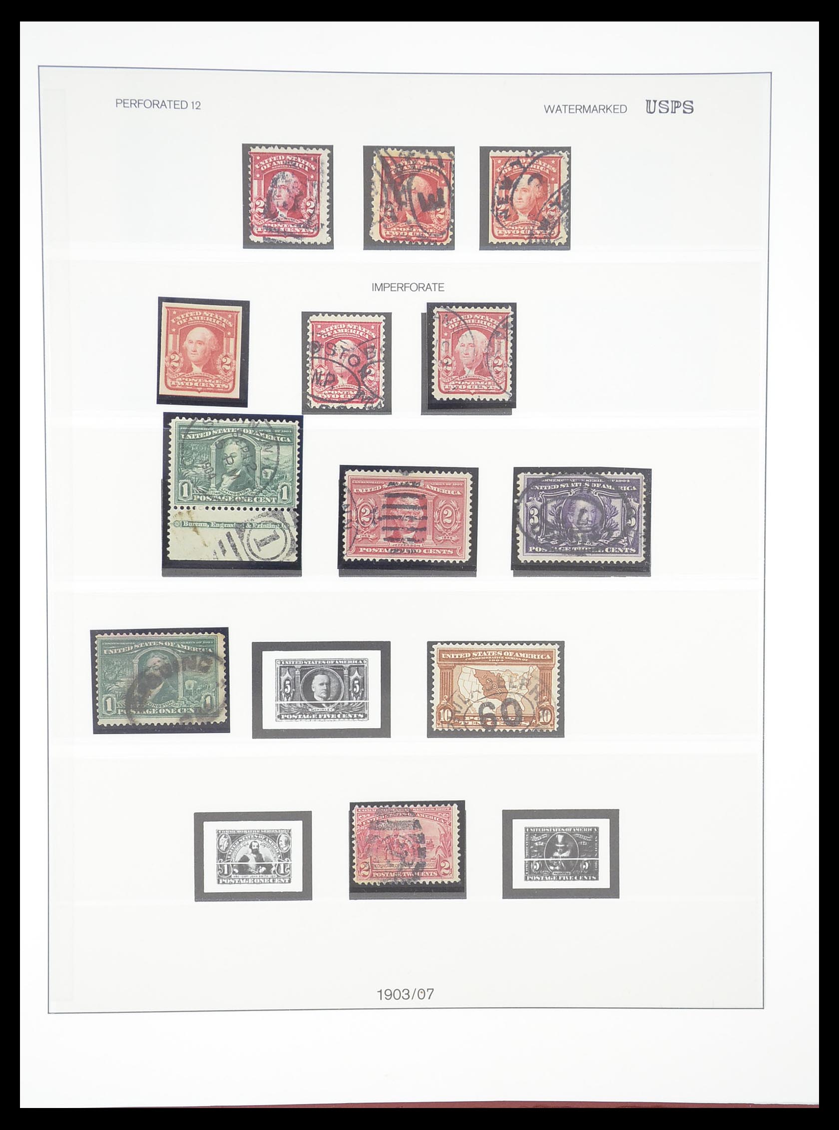 33365 045 - Stamp collection 33365 USA specialised collection 1851-1922.