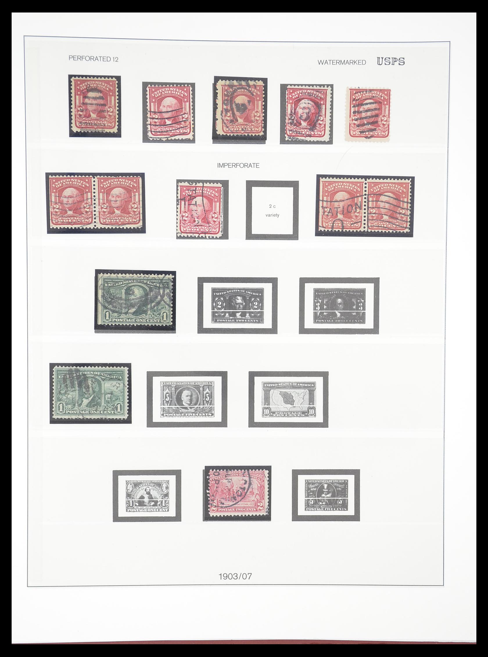 33365 046 - Stamp collection 33365 USA specialised collection 1851-1922.