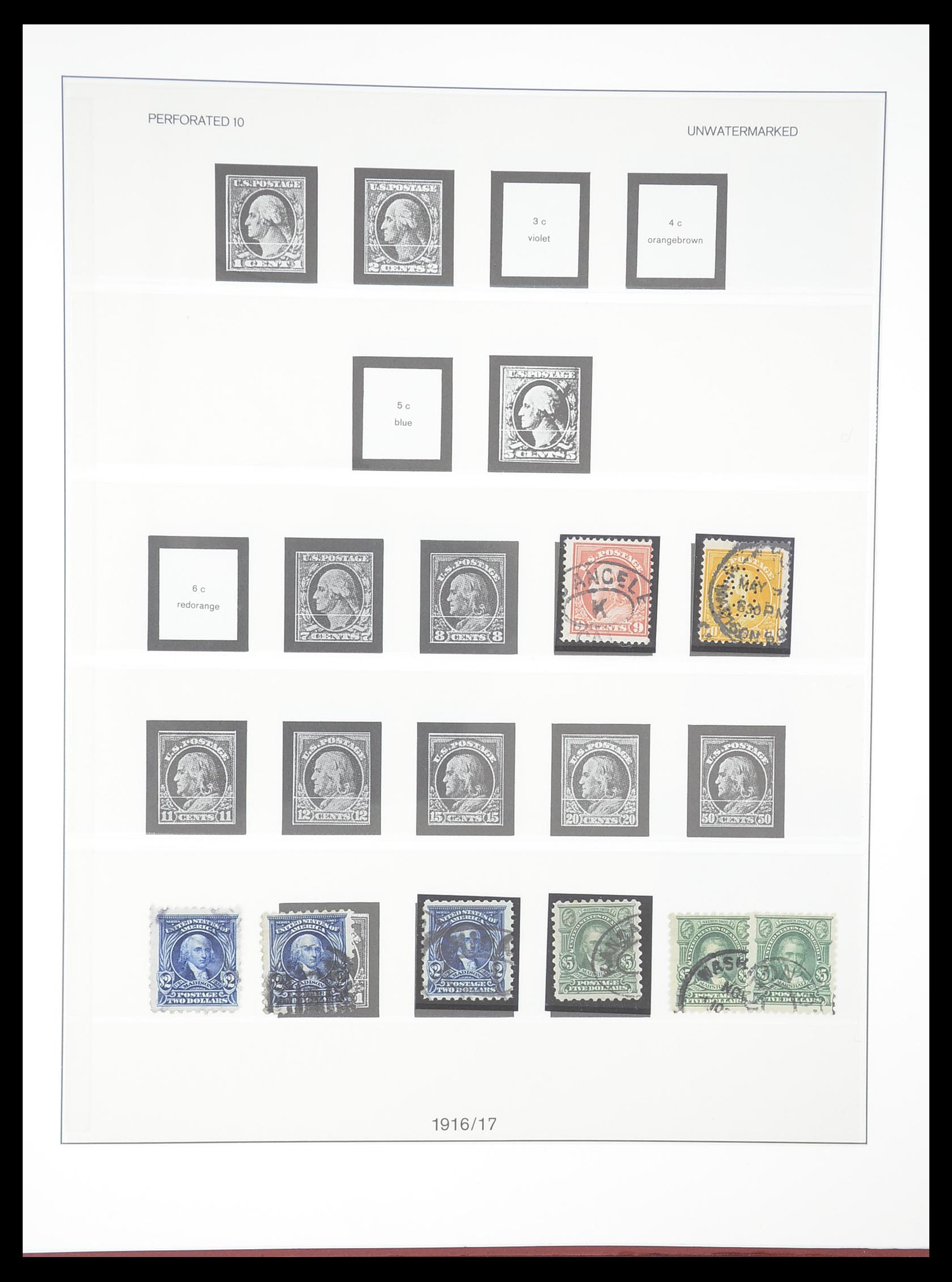 33365 057 - Stamp collection 33365 USA specialised collection 1851-1922.