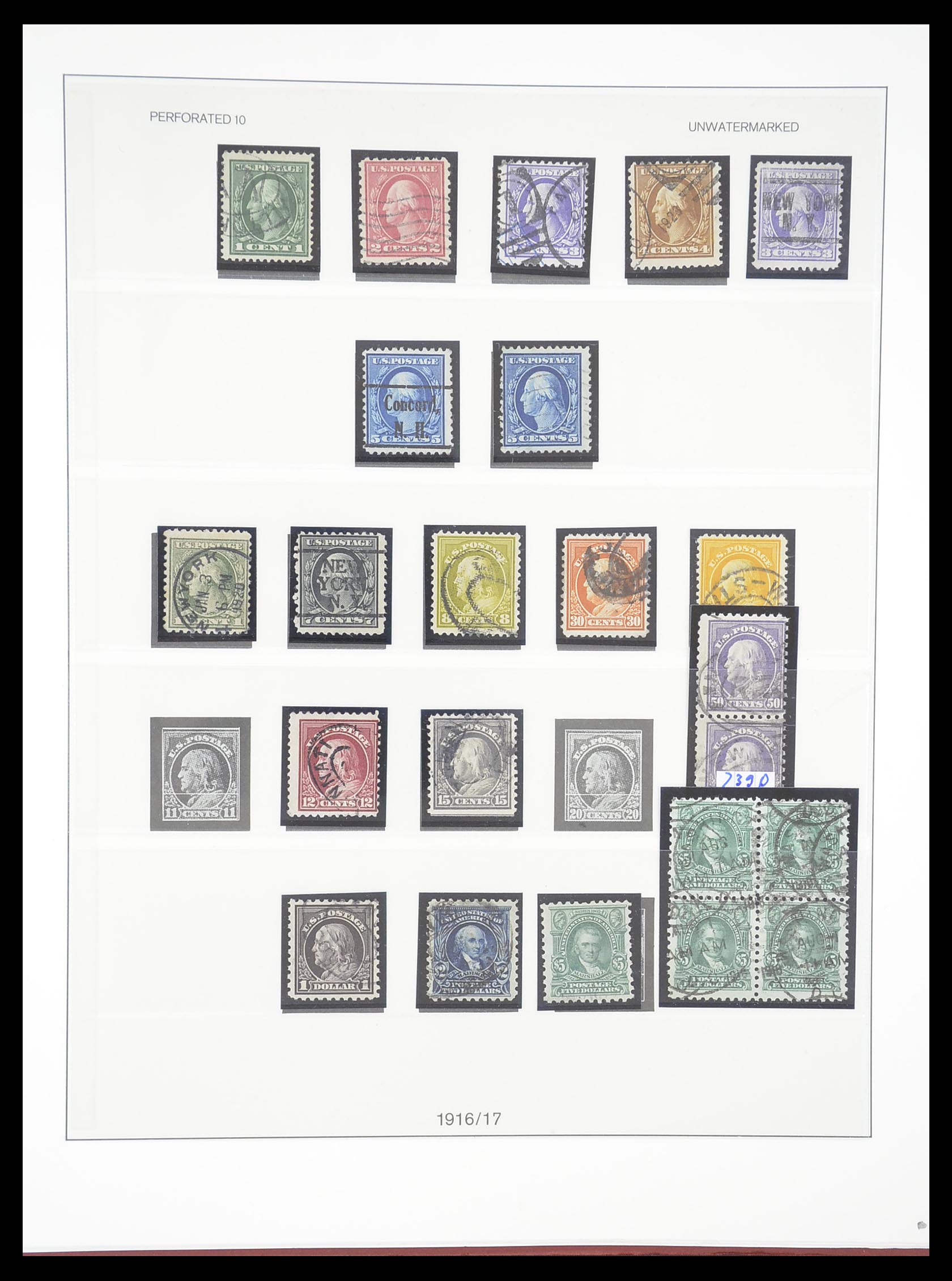 33365 058 - Stamp collection 33365 USA specialised collection 1851-1922.
