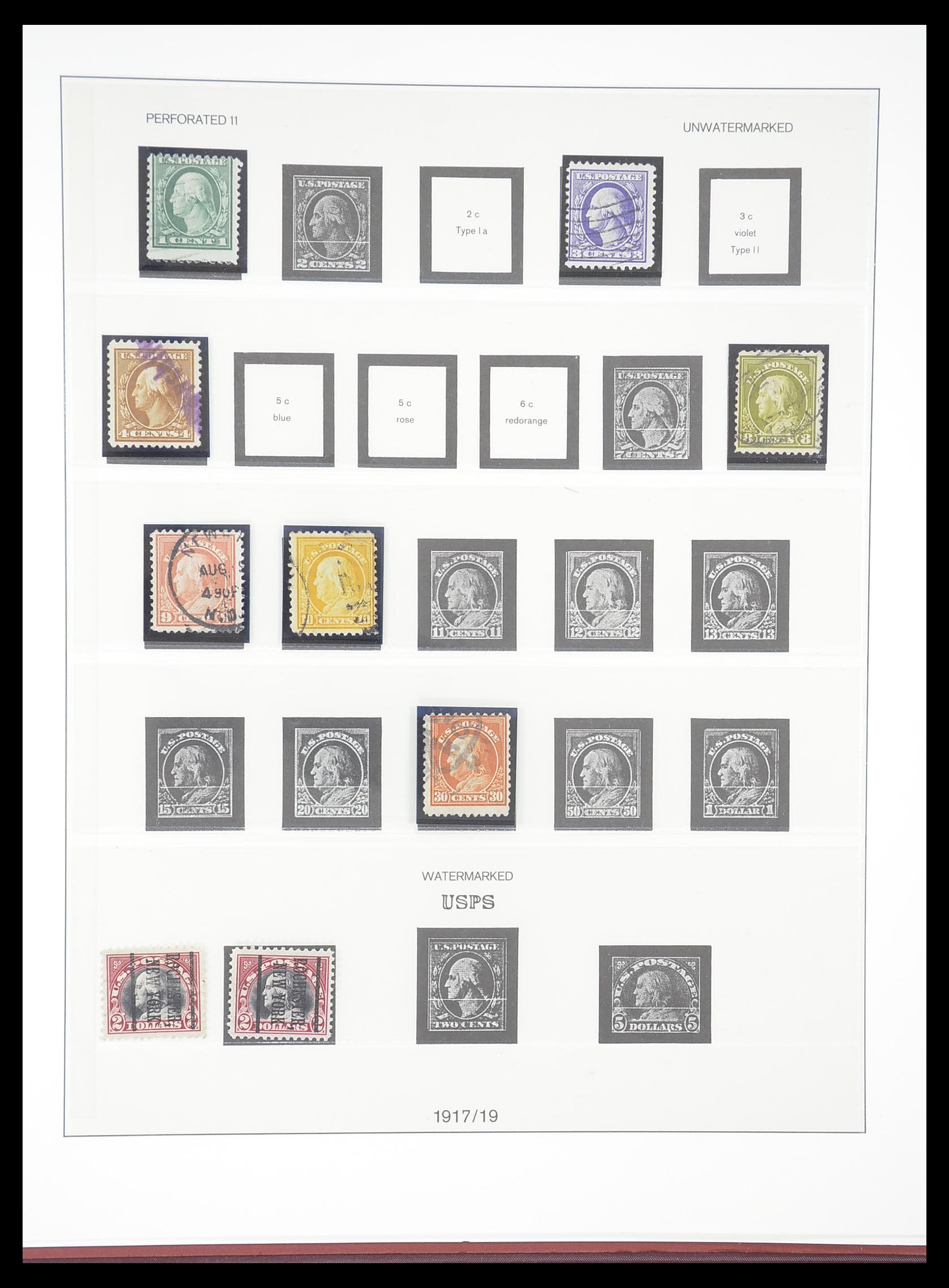 33365 061 - Stamp collection 33365 USA specialised collection 1851-1922.