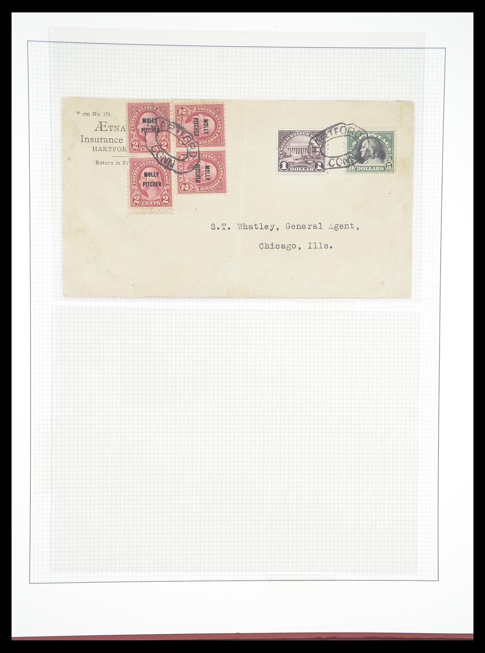 33365 062 - Stamp collection 33365 USA specialised collection 1851-1922.