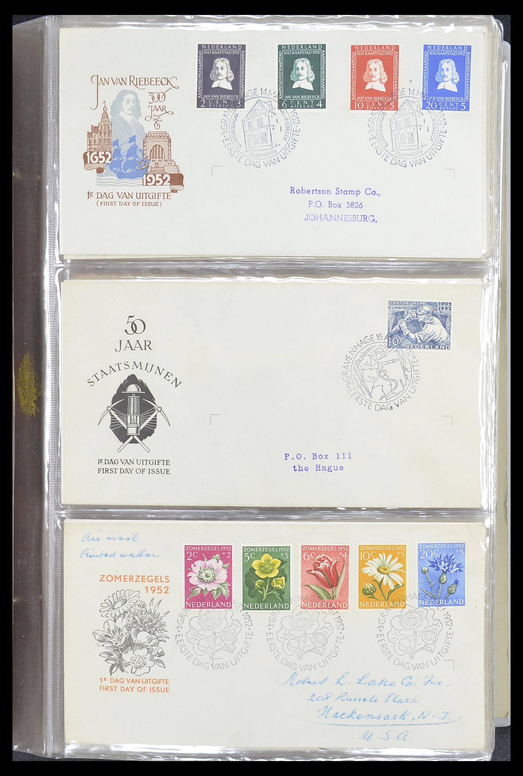 33369 003 - Stamp collection 33369 Netherlands FDC's 1950-1989.