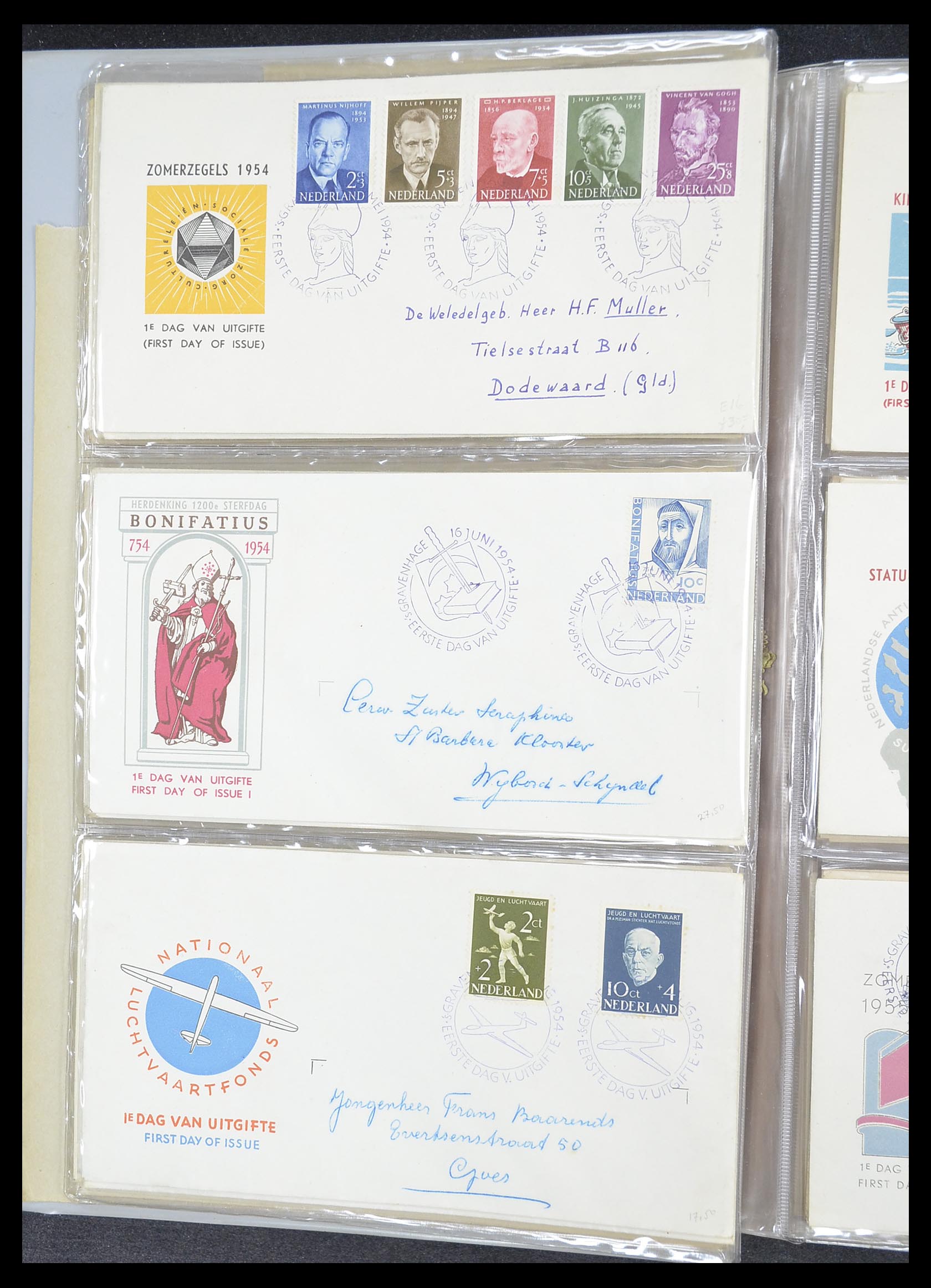 33369 006 - Stamp collection 33369 Netherlands FDC's 1950-1989.