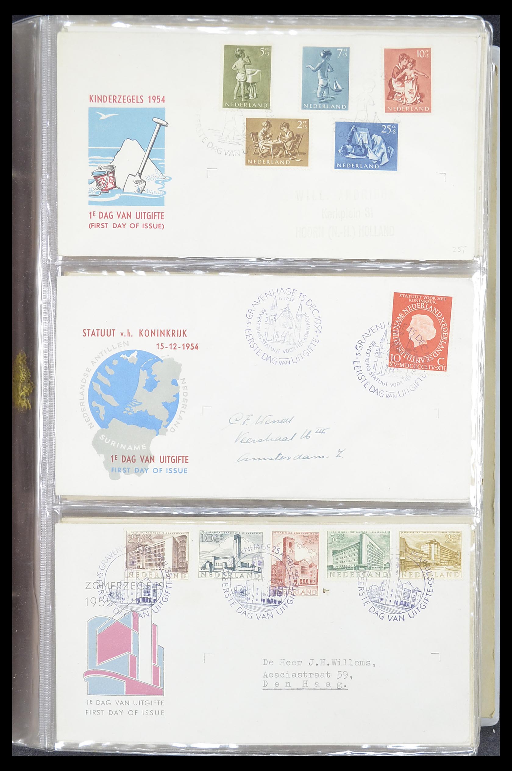 33369 007 - Stamp collection 33369 Netherlands FDC's 1950-1989.