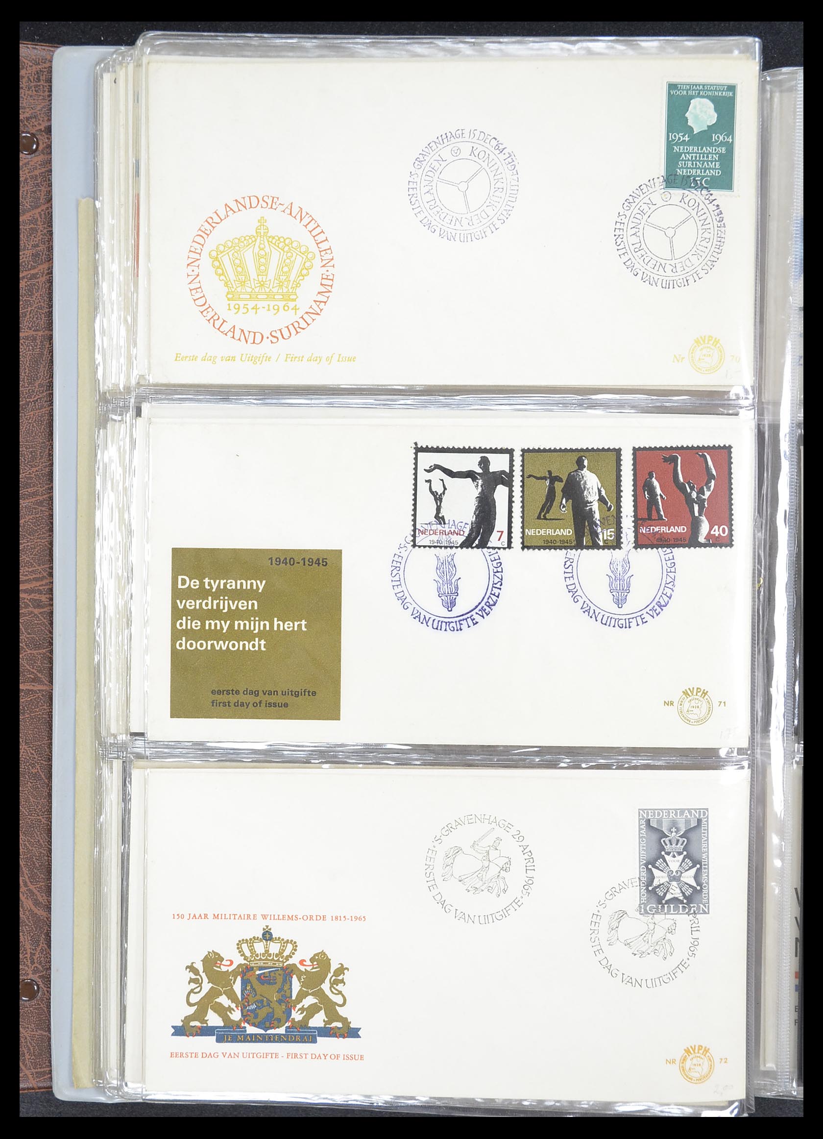 33369 024 - Stamp collection 33369 Netherlands FDC's 1950-1989.