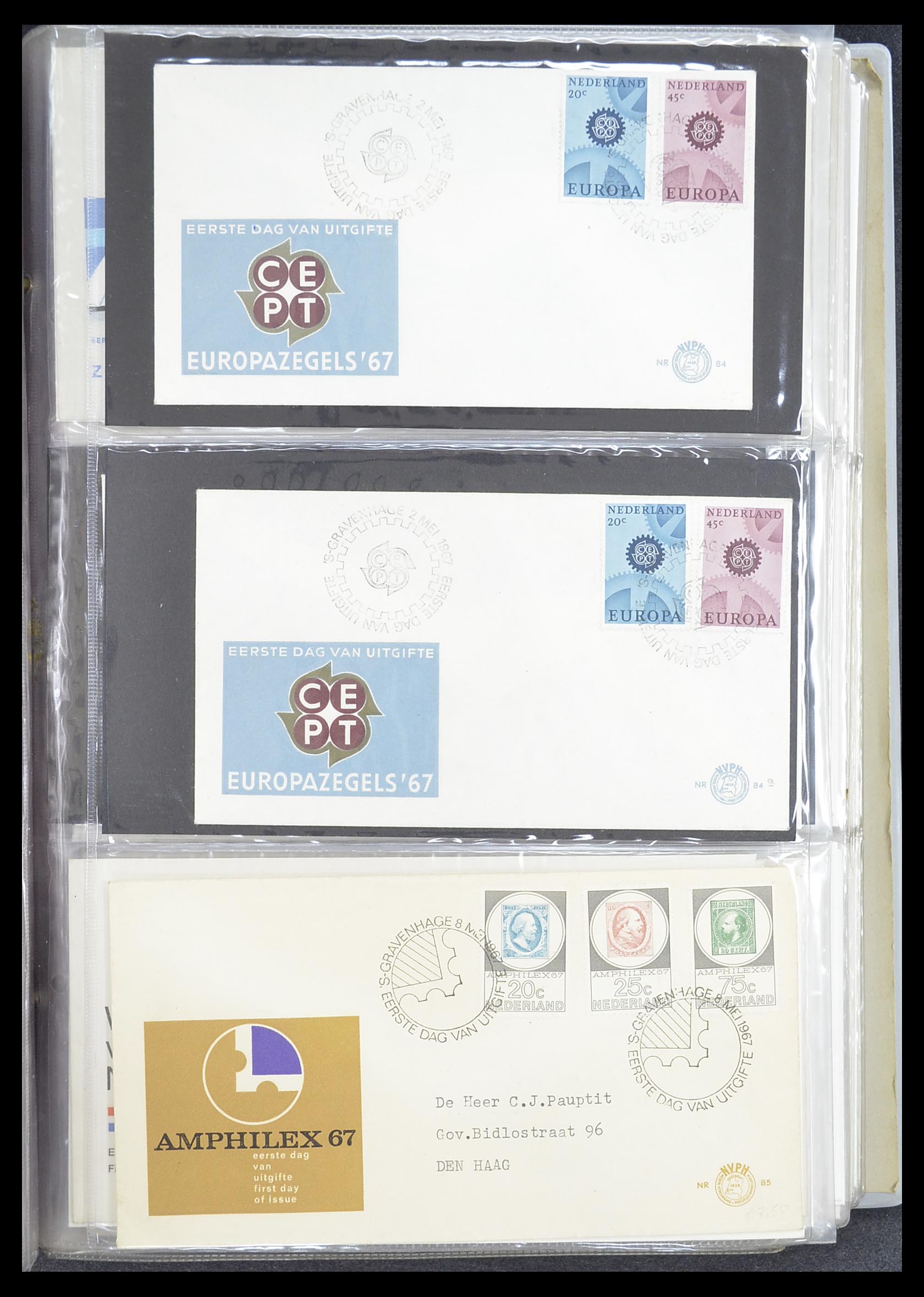 33369 029 - Stamp collection 33369 Netherlands FDC's 1950-1989.