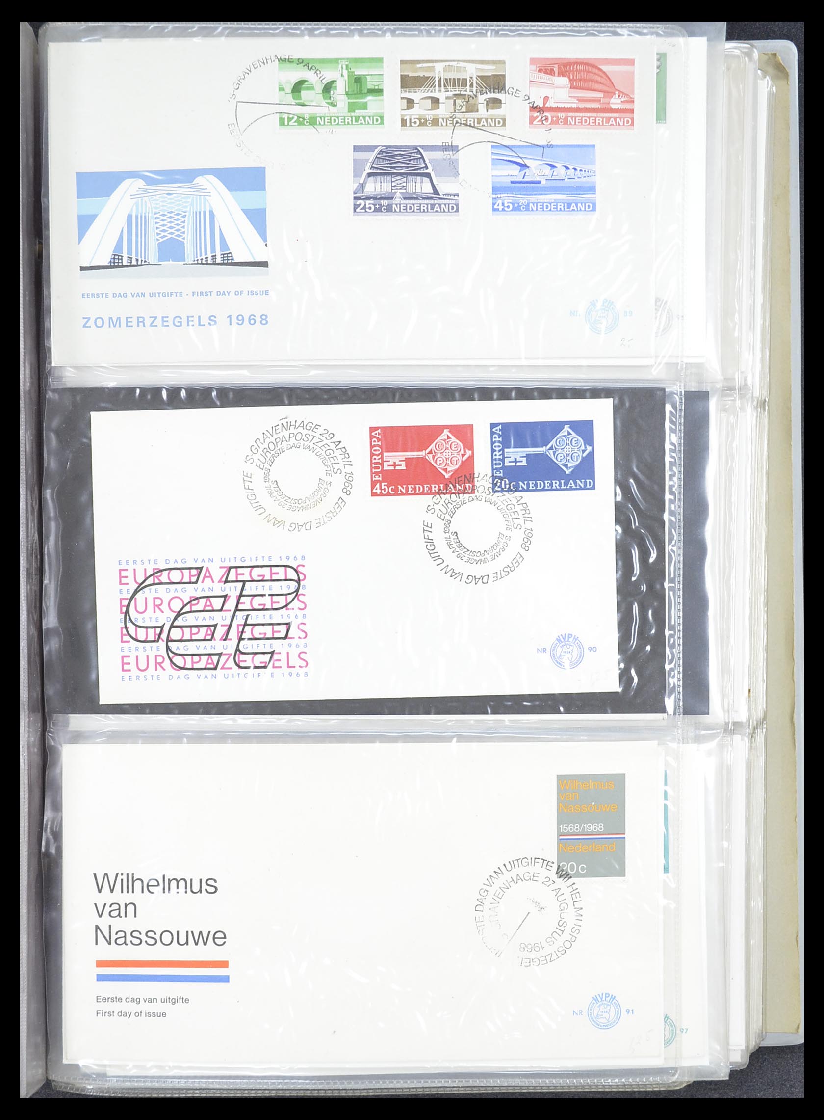 33369 031 - Stamp collection 33369 Netherlands FDC's 1950-1989.